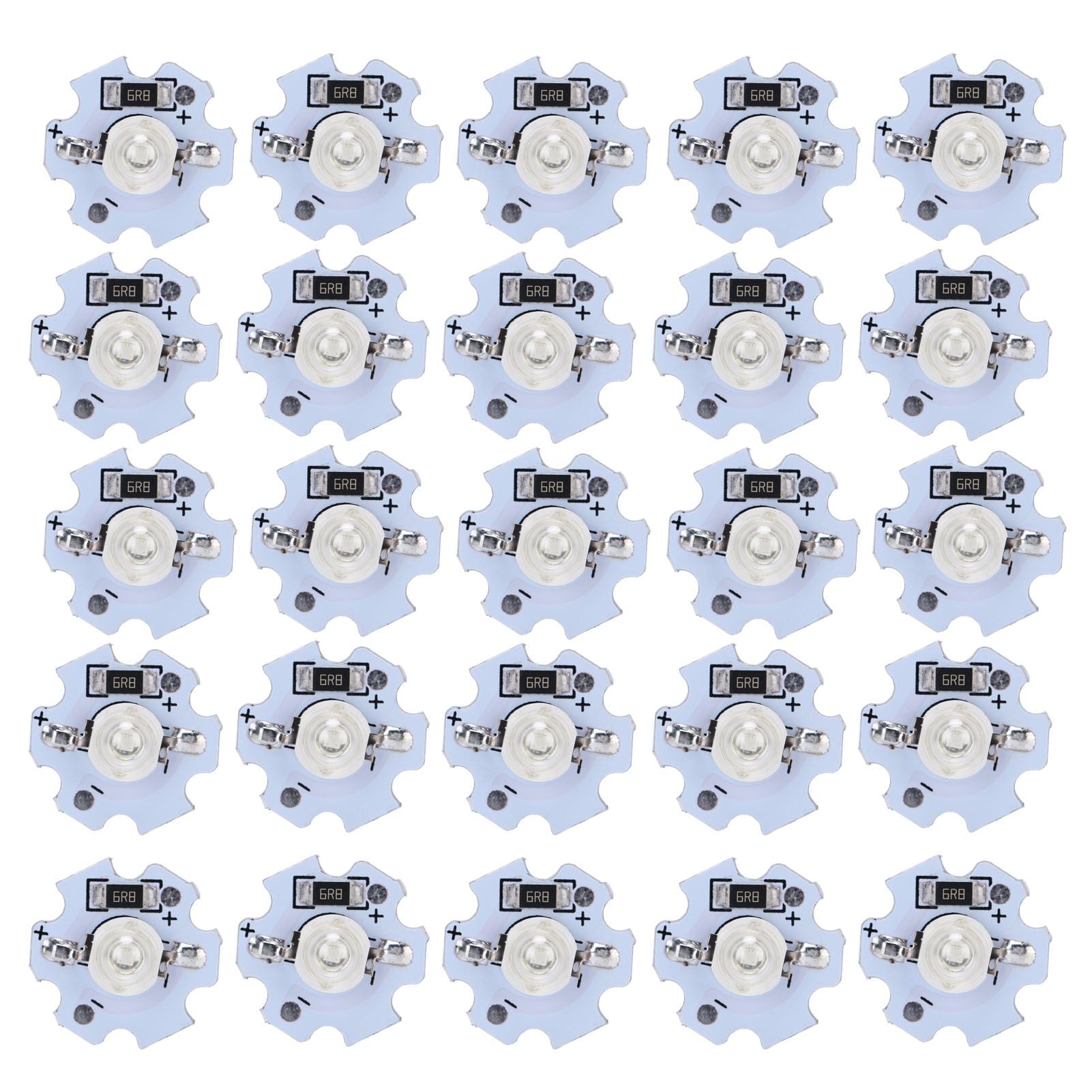 25Pcs 5V LED Chips 200LM 1W High Power LED Lamp Beads for DIY Lighting FixturesUV Light 395‑400NM