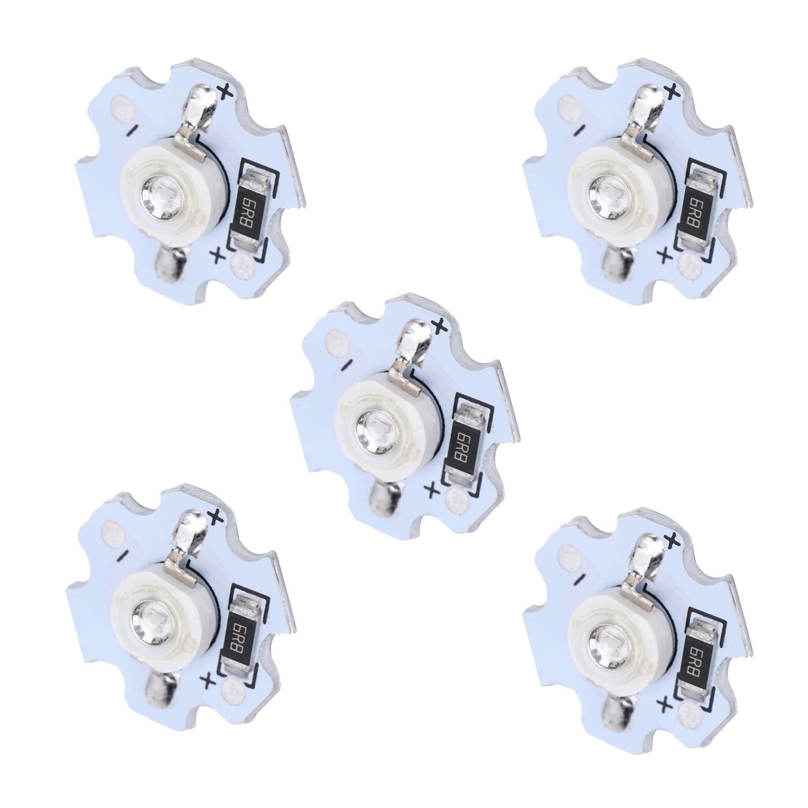 25Pcs 5V LED Chips 200LM 1W High Power LED Lamp Beads for DIY Lighting FixturesUV Light 395‑400NM