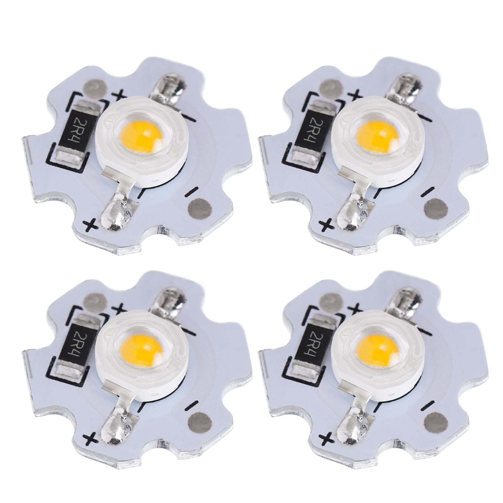 25Pcs 5V LED Chips 200LM 3W High Power LED Lamp Beads for DIY Lighting FixturesYellow Light 588‑590NM