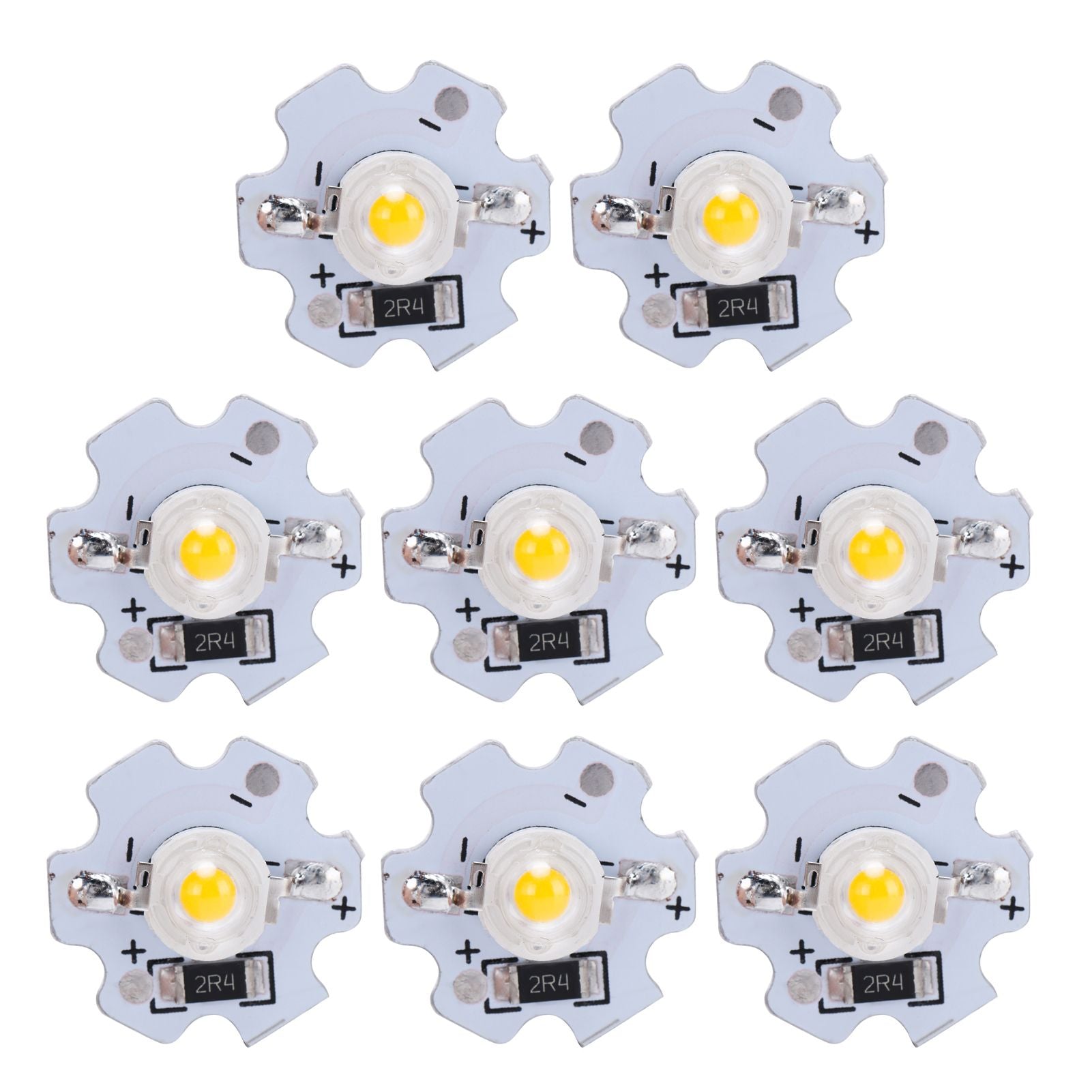 25Pcs 5V LED Chips 200LM 3W High Power LED Lamp Beads for DIY Lighting FixturesYellow Light 588‑590NM