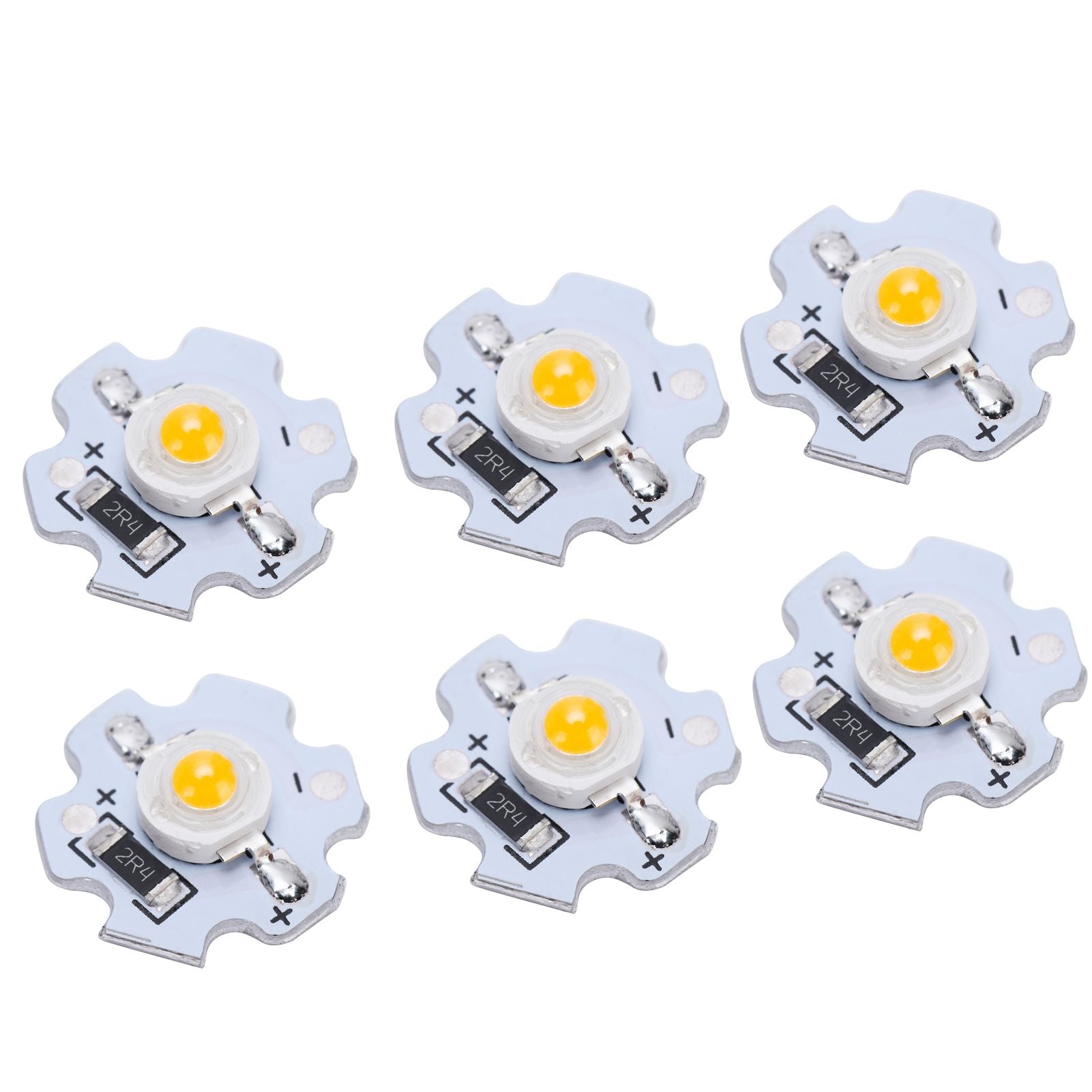 25Pcs 5V LED Chips 200LM 3W High Power LED Lamp Beads for DIY Lighting FixturesYellow Light 588‑590NM