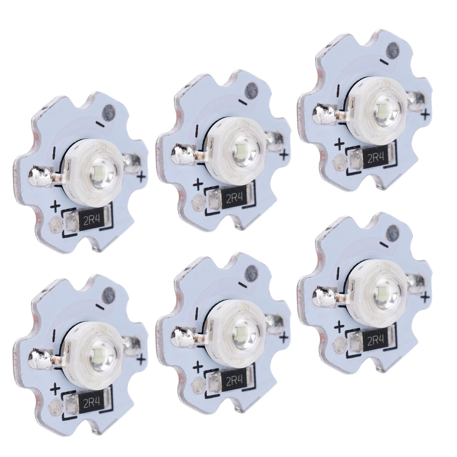 25Pcs 5V LED Chips 200LM 3W High Power LED Lamp Beads for DIY Lighting FixturesBlue Light 455‑460NM