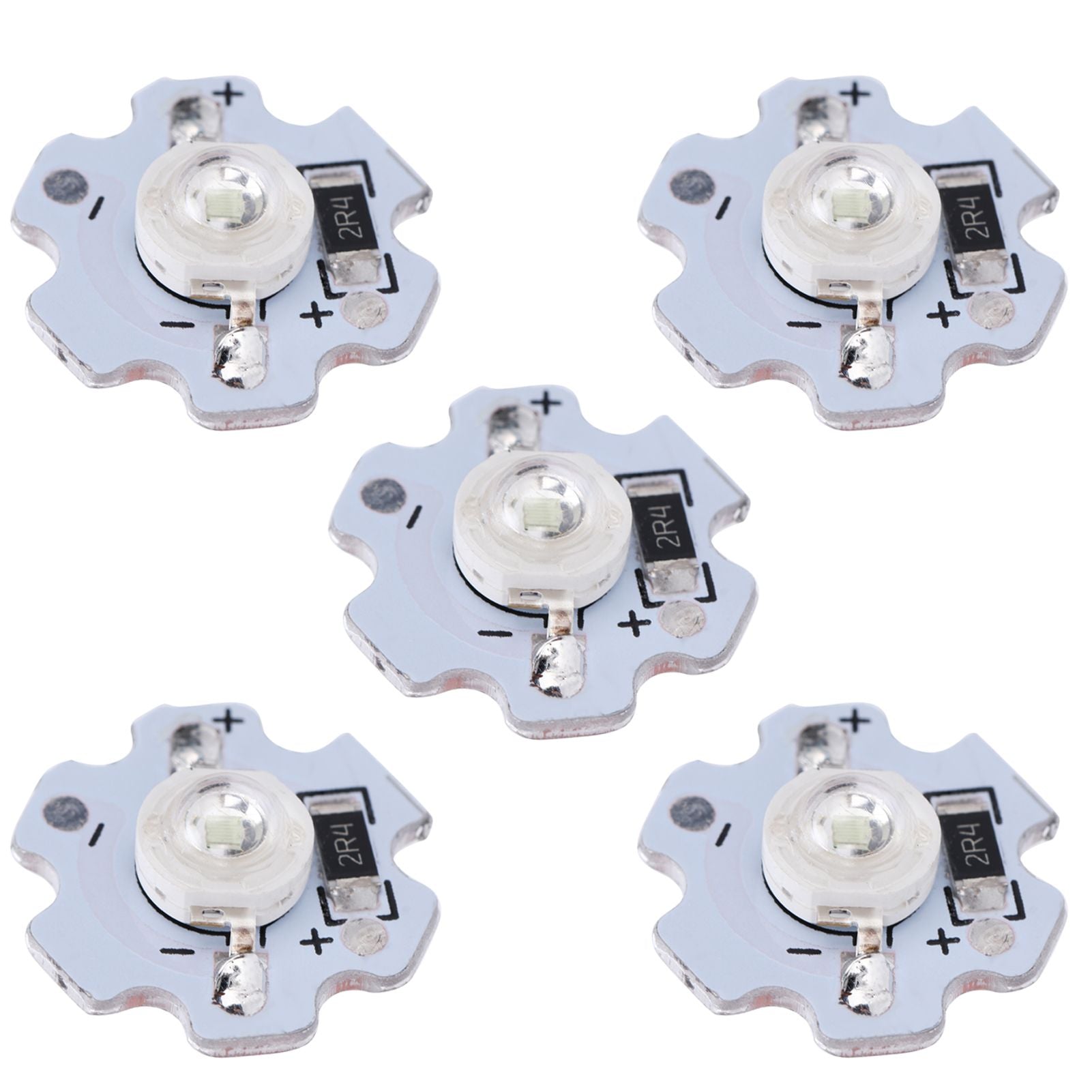 25Pcs 5V LED Chips 200LM 3W High Power LED Lamp Beads for DIY Lighting FixturesBlue Light 455‑460NM