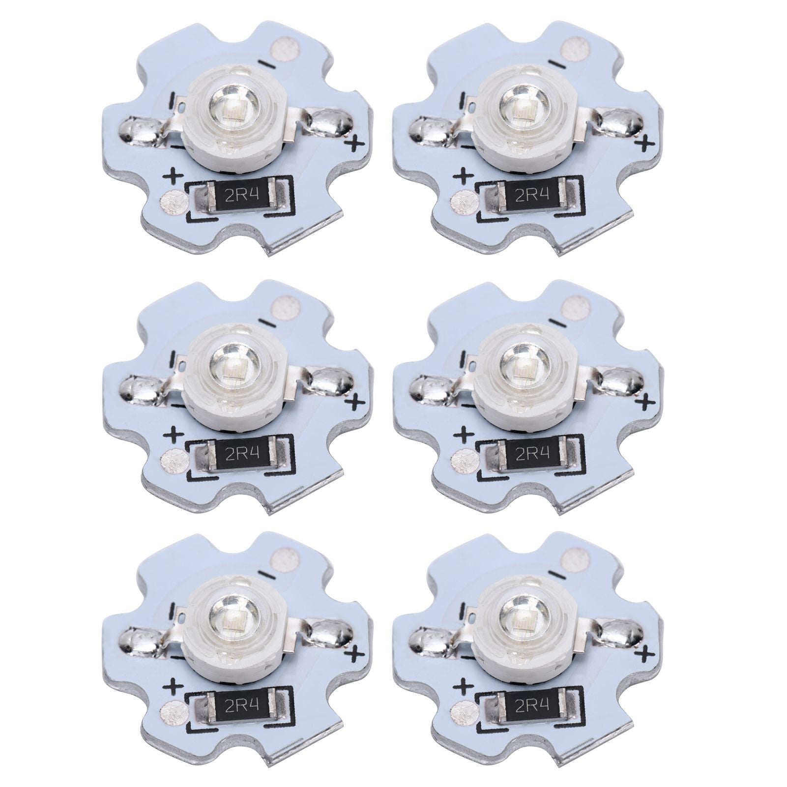 25Pcs 5V LED Chips 200LM 3W High Power LED Lamp Beads for DIY Lighting FixturesBlue Light 455‑460NM
