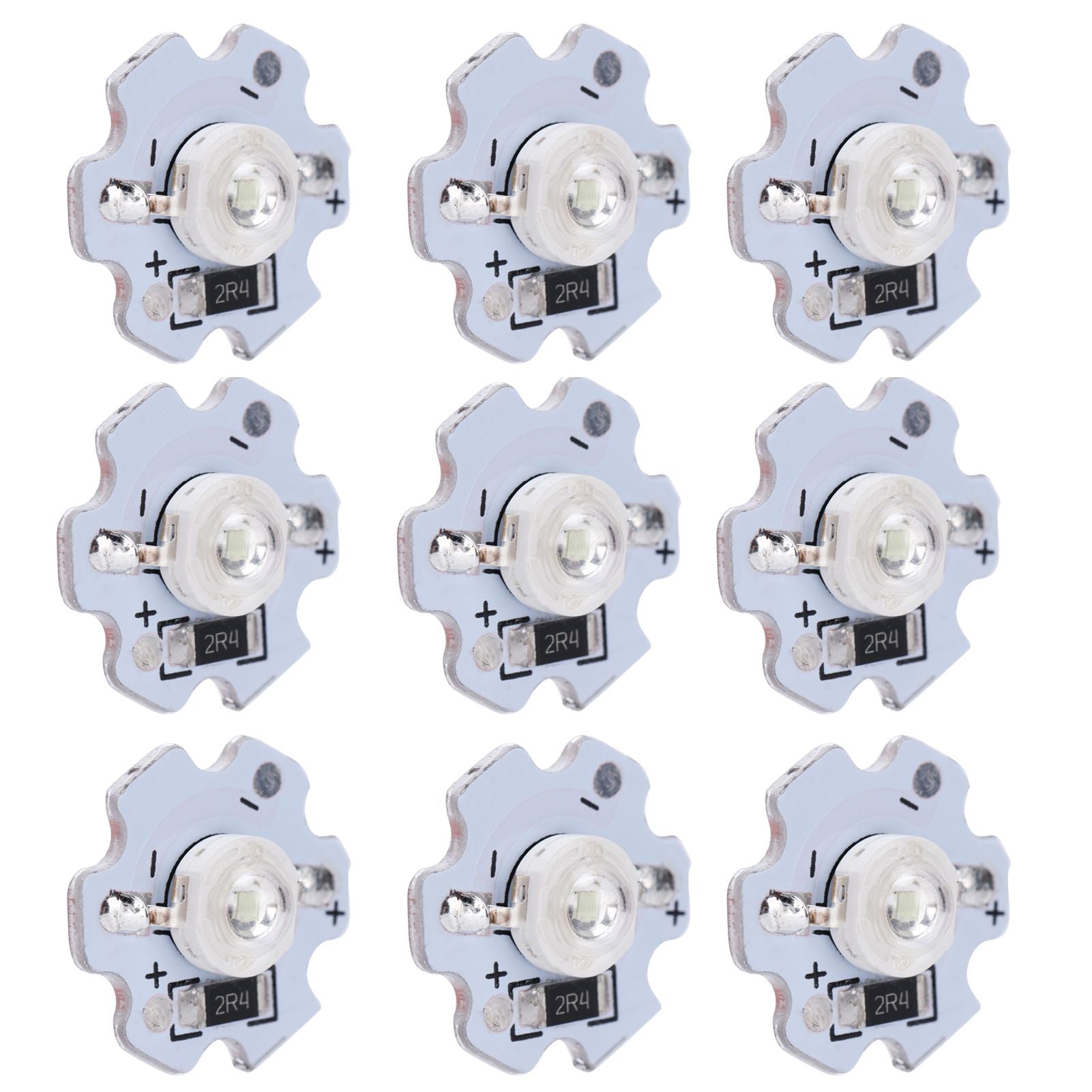 25Pcs 5V LED Chips 200LM 3W High Power LED Lamp Beads for DIY Lighting FixturesBlue Light 455‑460NM