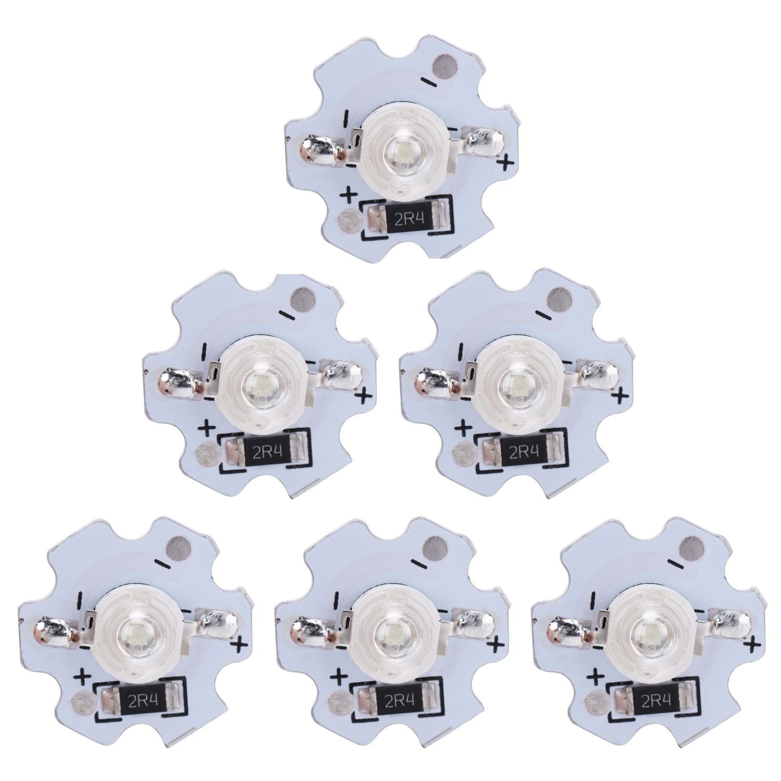 25Pcs 5V LED Chips 200LM 3W High Power LED Lamp Beads for DIY Lighting FixturesBlue Light 455‑460NM