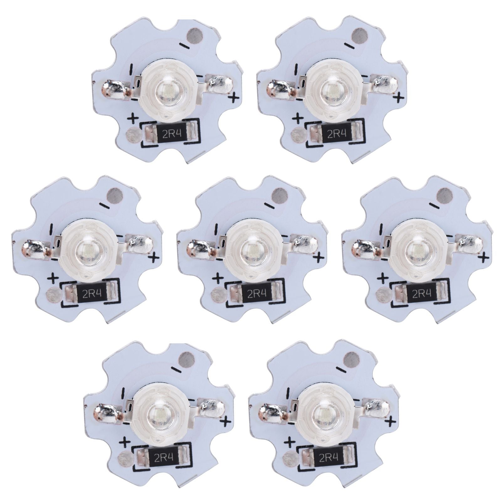 25Pcs 5V LED Chips 200LM 3W High Power LED Lamp Beads for DIY Lighting FixturesBlue Light 455‑460NM