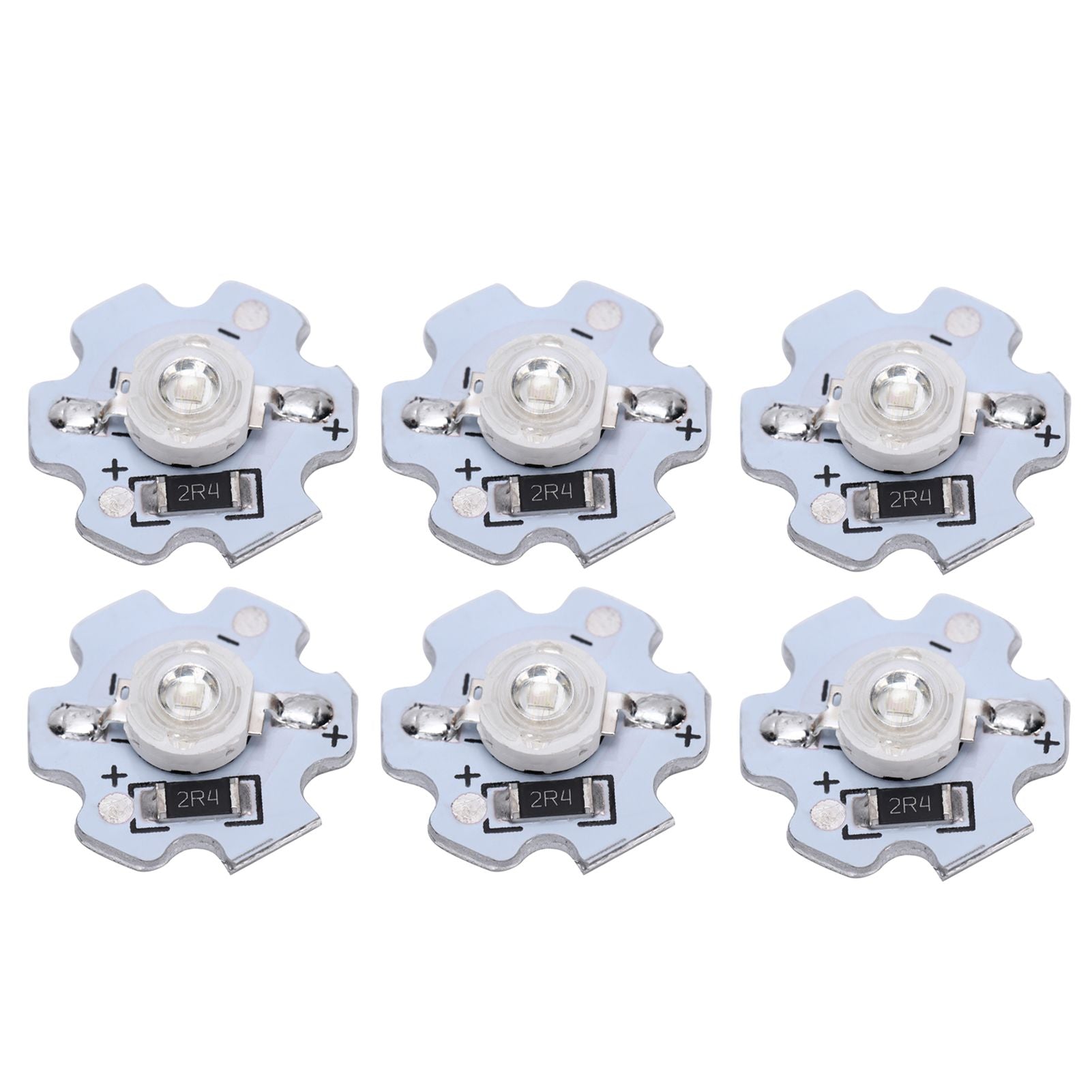 25Pcs 5V LED Chips 200LM 3W High Power LED Lamp Beads for DIY Lighting FixturesBlue Light 455‑460NM