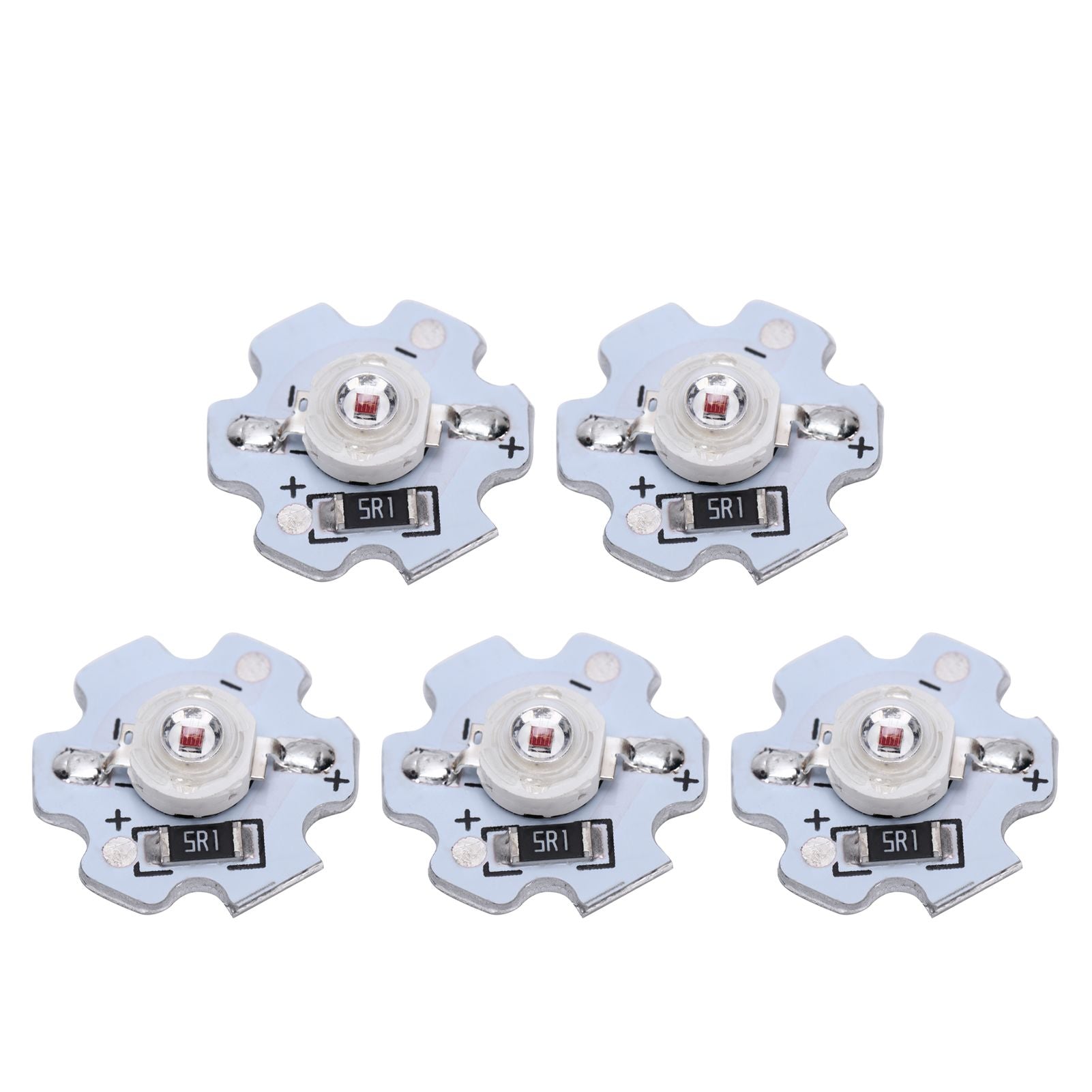 25Pcs 5V LED Chips 200LM 3W High Power LED Lamp Beads for DIY Lighting FixturesRed Light 620‑625NM