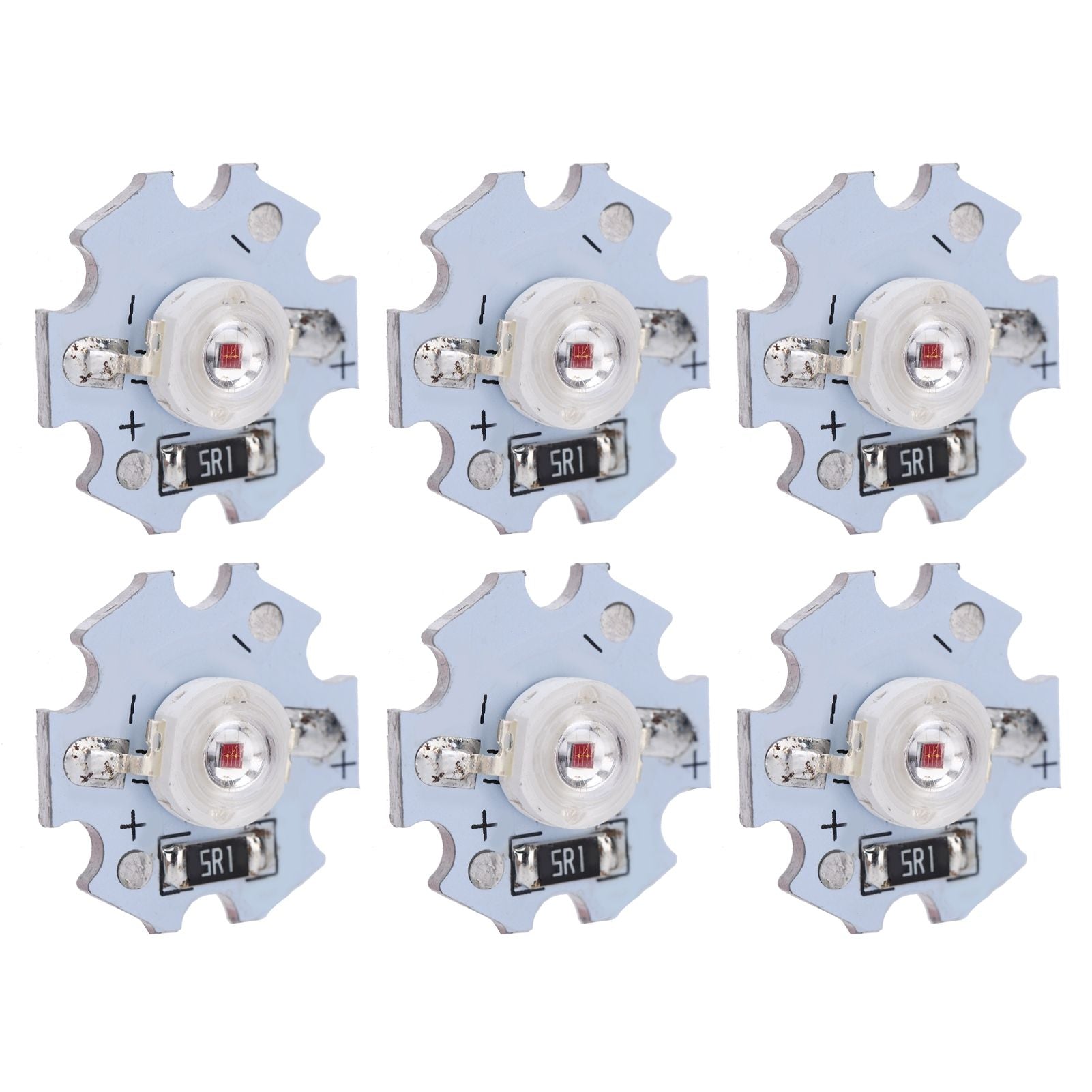 25Pcs 5V LED Chips 200LM 3W High Power LED Lamp Beads for DIY Lighting FixturesRed Light 620‑625NM