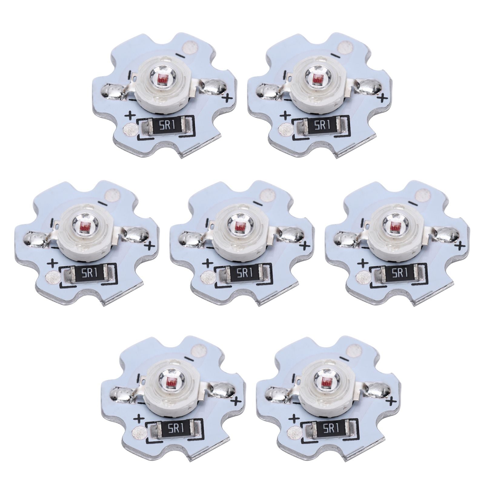 25Pcs 5V LED Chips 200LM 3W High Power LED Lamp Beads for DIY Lighting FixturesRed Light 620‑625NM