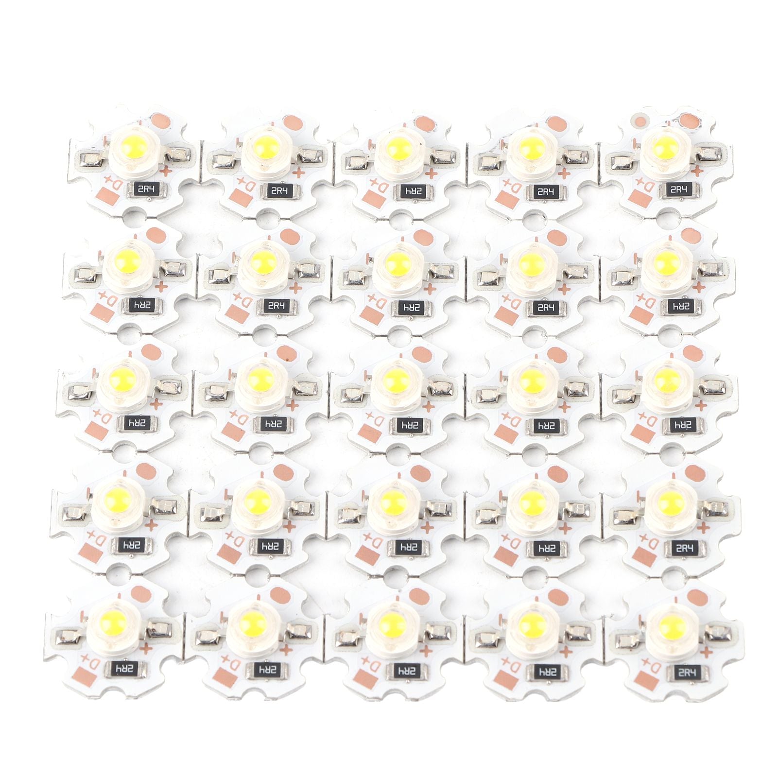 25Pcs 5V LED Chips 200LM 3W High Power LED Lamp Beads for DIY Lighting FixturesWarm White 3000‑3200K