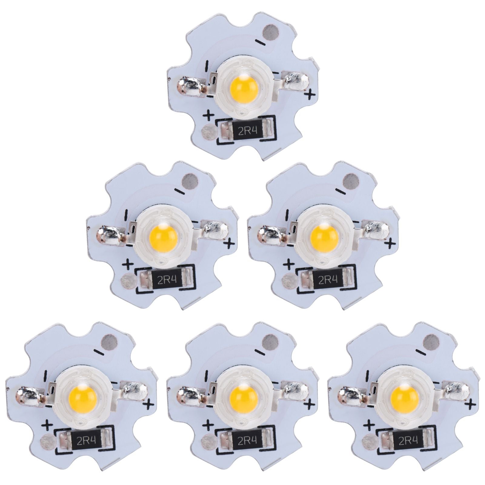 25Pcs 5V LED Chips 200LM 3W High Power LED Lamp Beads for DIY Lighting FixturesWarm White 3000‑3200K