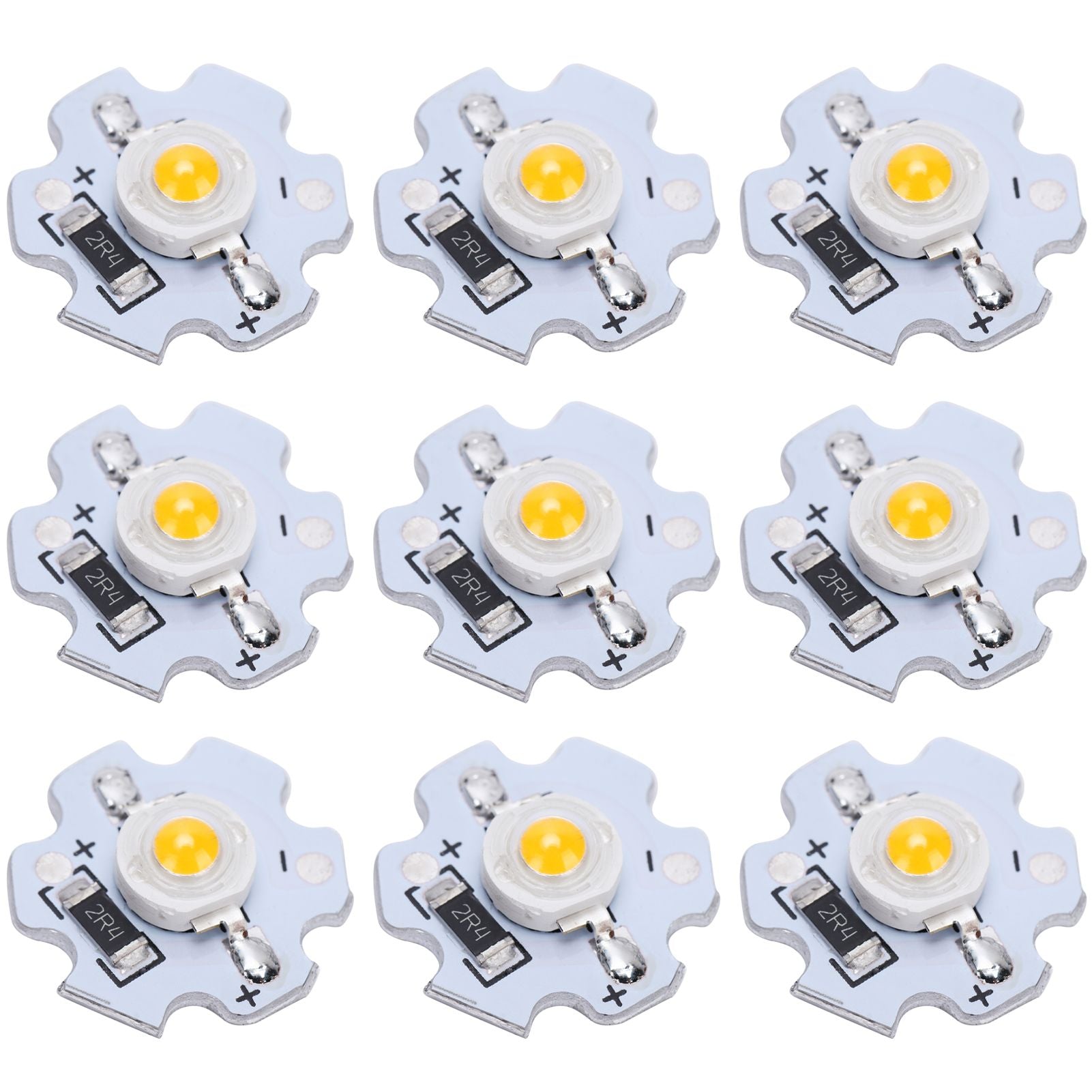 25Pcs 5V LED Chips 200LM 3W High Power LED Lamp Beads for DIY Lighting FixturesWarm White 3000‑3200K