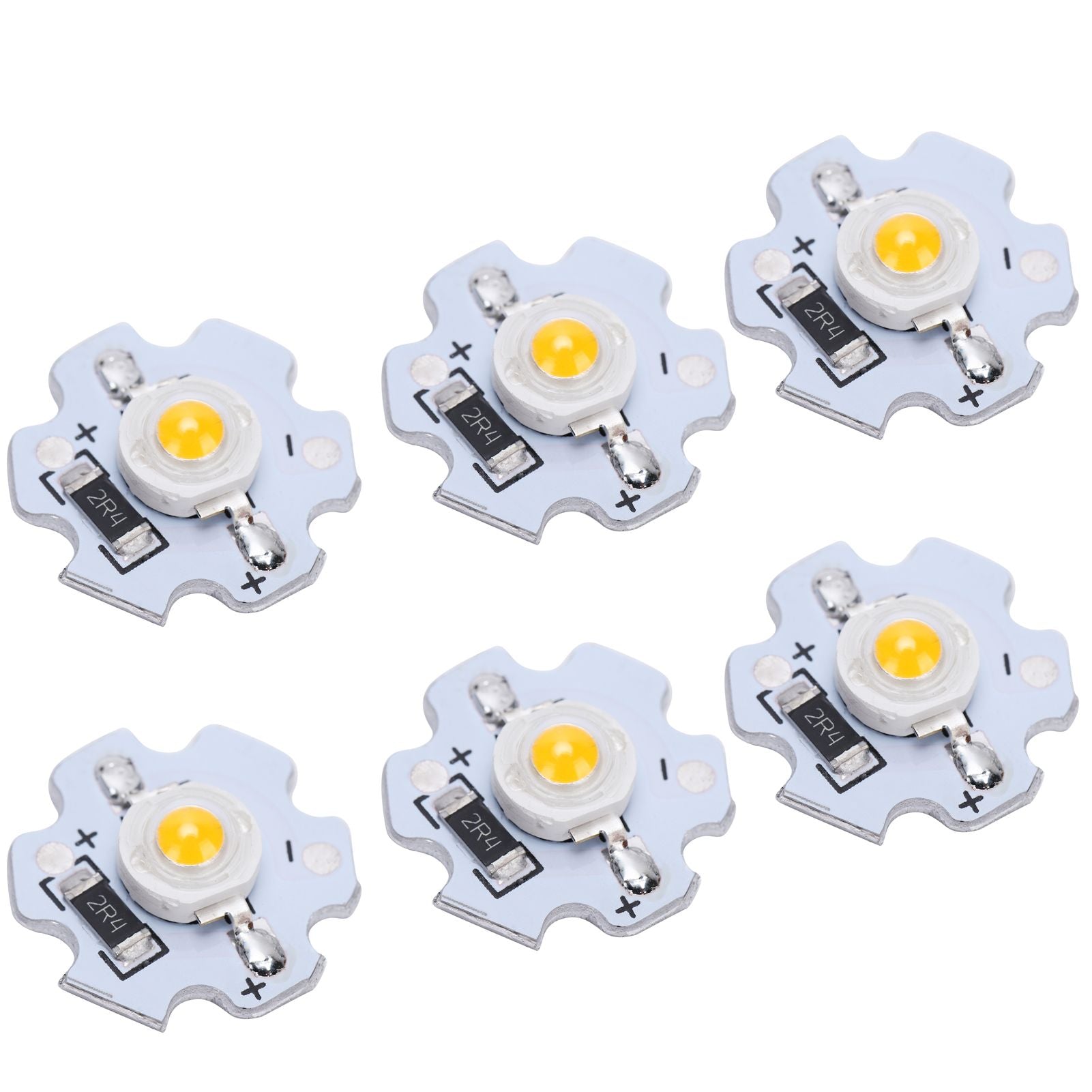 25Pcs 5V LED Chips 200LM 3W High Power LED Lamp Beads for DIY Lighting FixturesWarm White 3000‑3200K