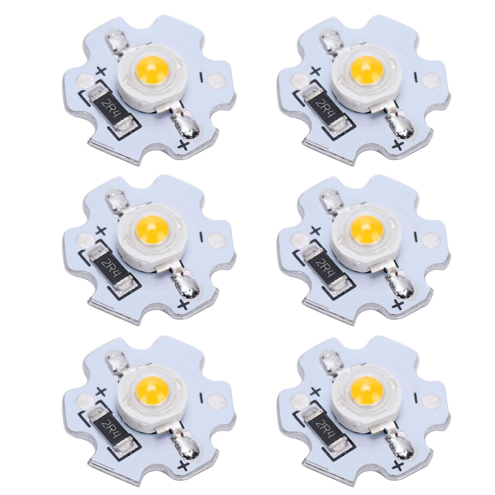 25Pcs 5V LED Chips 200LM 3W High Power LED Lamp Beads for DIY Lighting FixturesWarm White 3000‑3200K