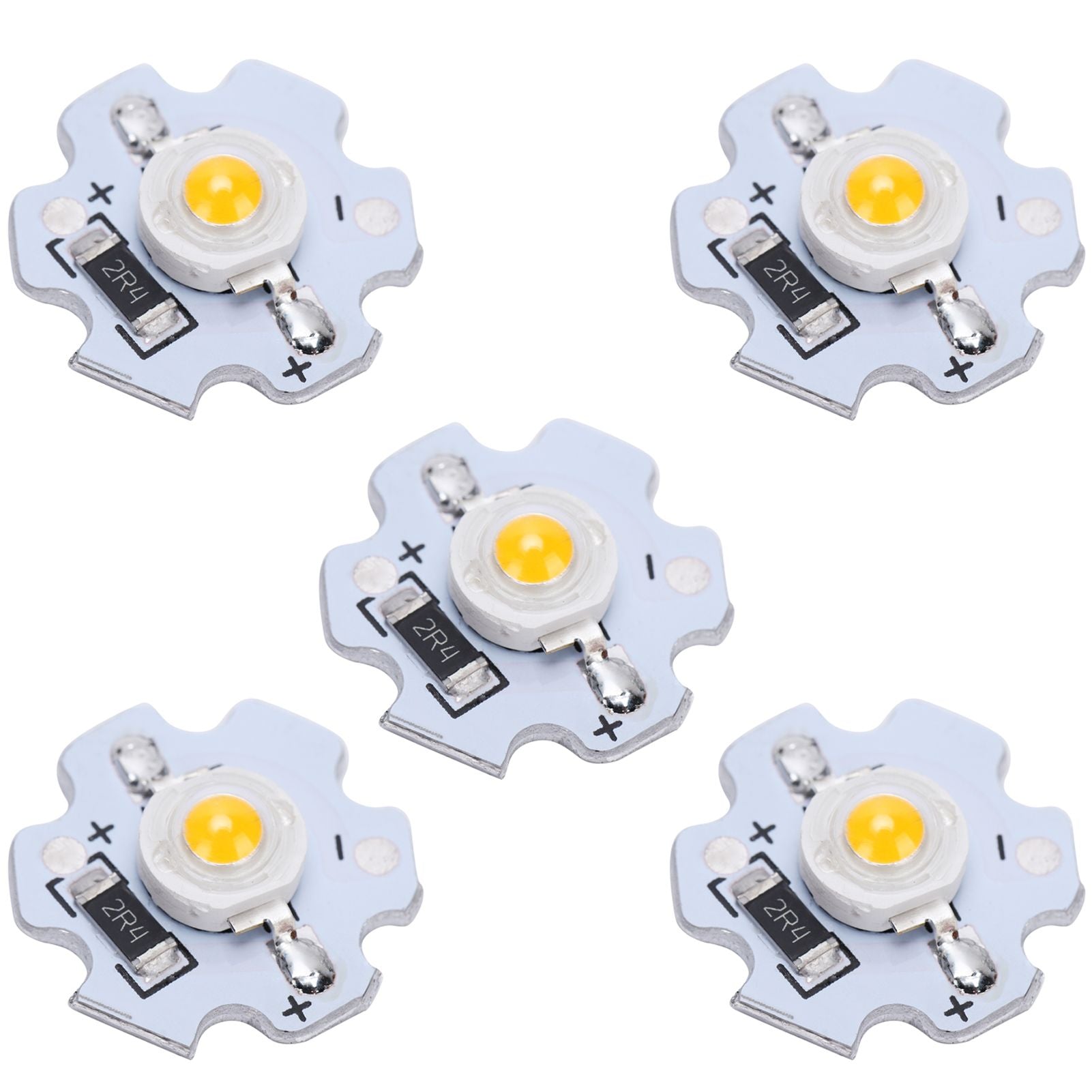 25Pcs 5V LED Chips 200LM 3W High Power LED Lamp Beads for DIY Lighting FixturesWarm White 3000‑3200K