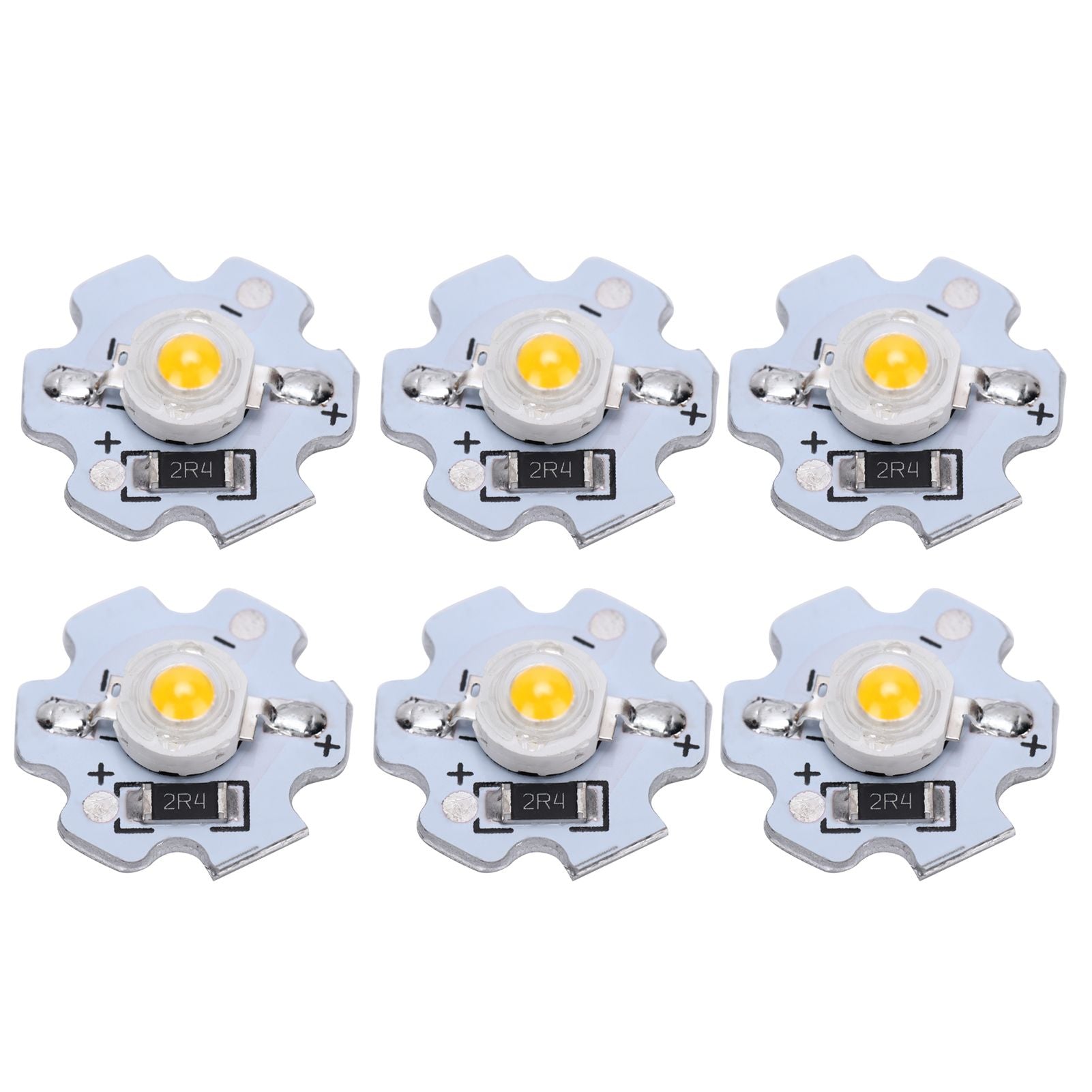 25Pcs 5V LED Chips 200LM 3W High Power LED Lamp Beads for DIY Lighting FixturesWarm White 3000‑3200K