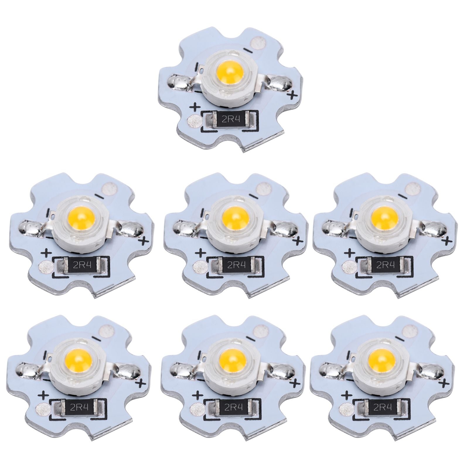 25Pcs 5V LED Chips 200LM 3W High Power LED Lamp Beads for DIY Lighting FixturesWarm White 3000‑3200K
