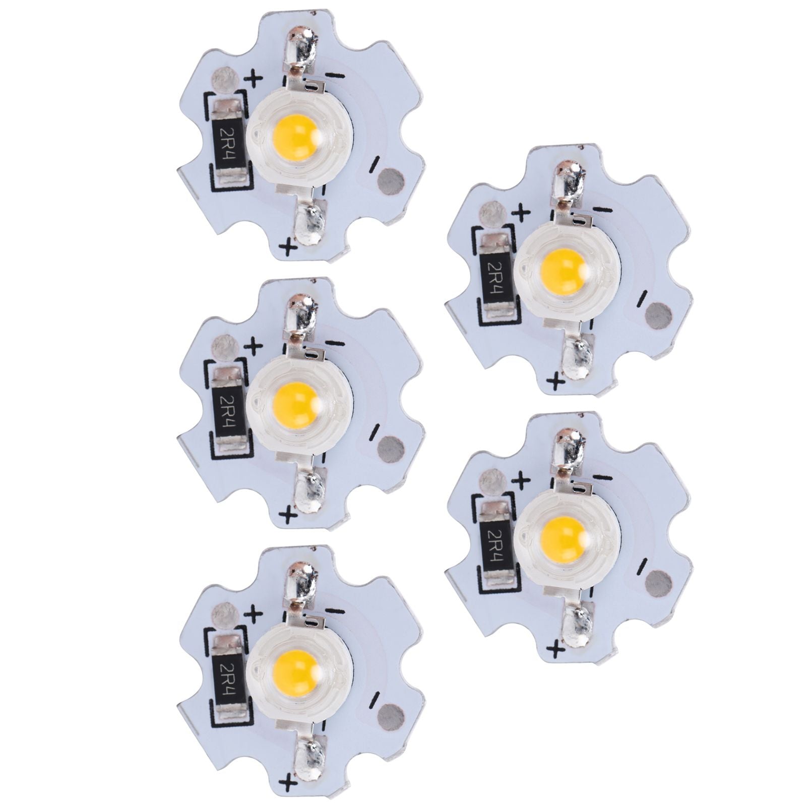 25Pcs 5V LED Chips 200LM 3W High Power LED Lamp Beads for DIY Lighting FixturesWarm White 3000‑3200K