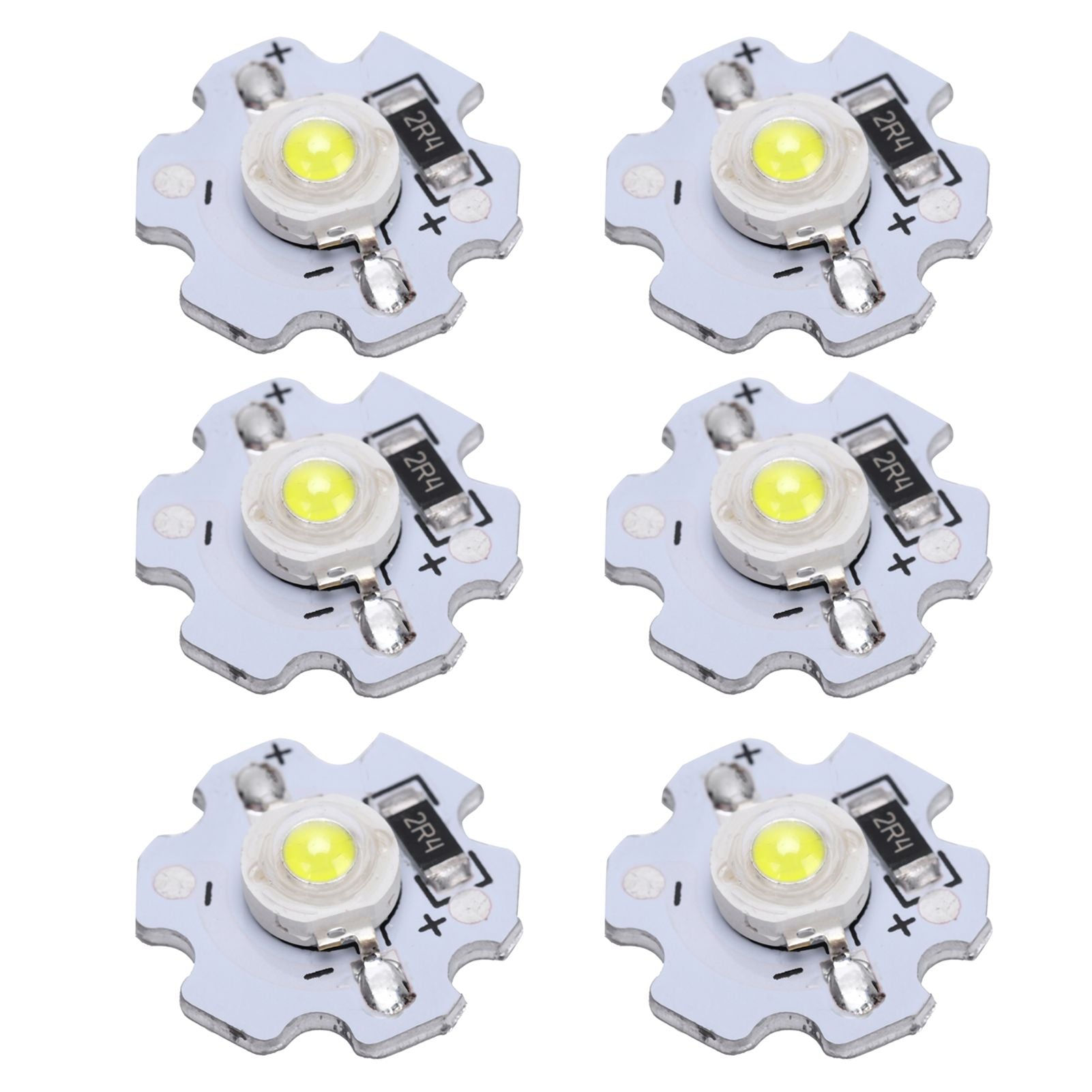 25Pcs 5V LED Chips 200LM 3W High Power LED Lamp Beads for DIY Lighting FixturesPure White 6000‑6500K