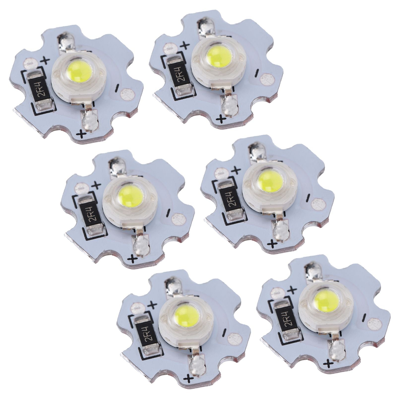 25Pcs 5V LED Chips 200LM 3W High Power LED Lamp Beads for DIY Lighting FixturesPure White 6000‑6500K