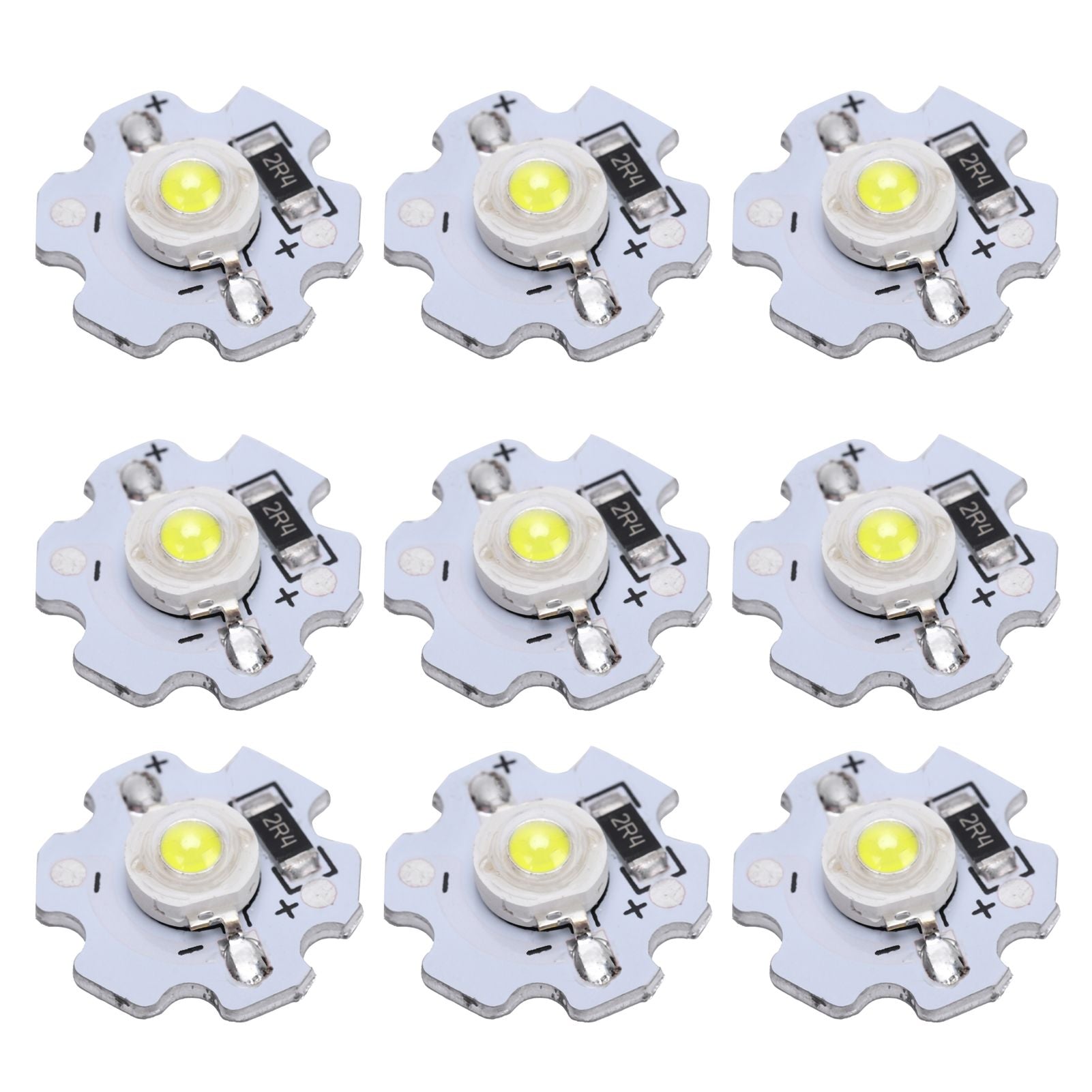 25Pcs 5V LED Chips 200LM 3W High Power LED Lamp Beads for DIY Lighting FixturesPure White 6000‑6500K