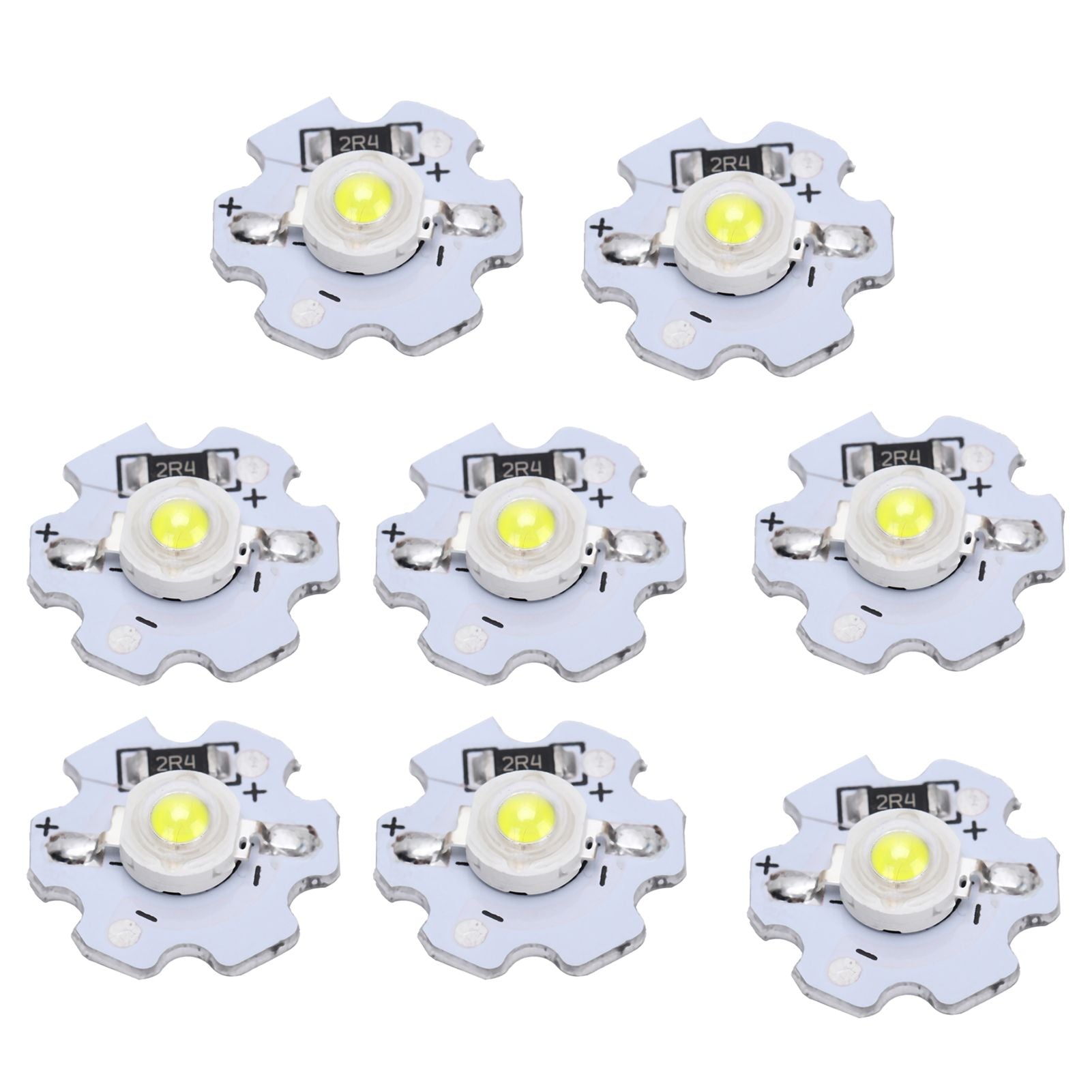 25Pcs 5V LED Chips 200LM 3W High Power LED Lamp Beads for DIY Lighting FixturesPure White 6000‑6500K