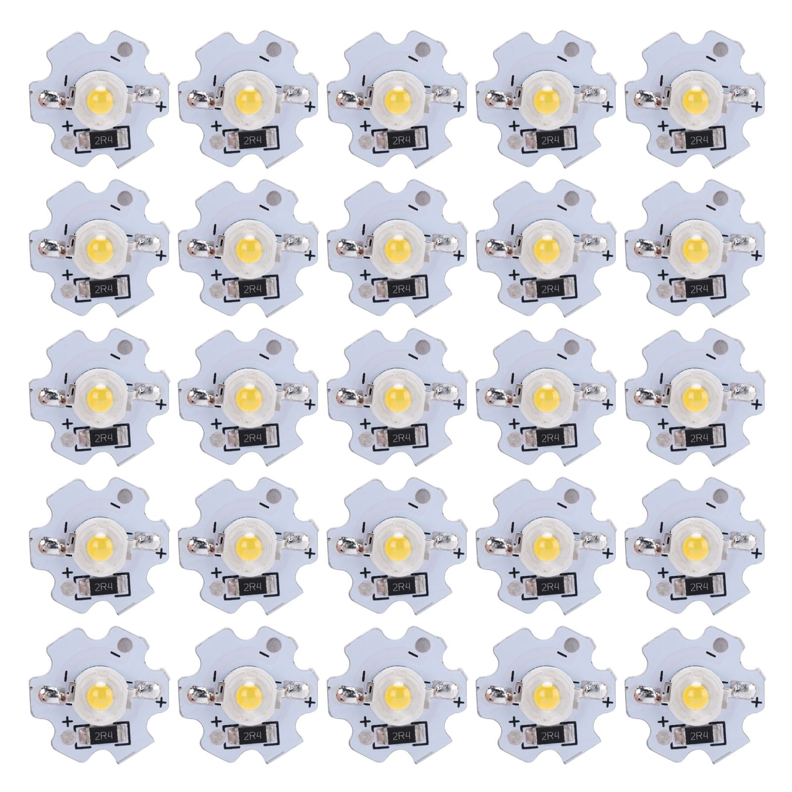 25Pcs 5V LED Chips 200LM 3W High Power LED Lamp Beads for DIY Lighting FixturesNatural Light 4000‑4500K