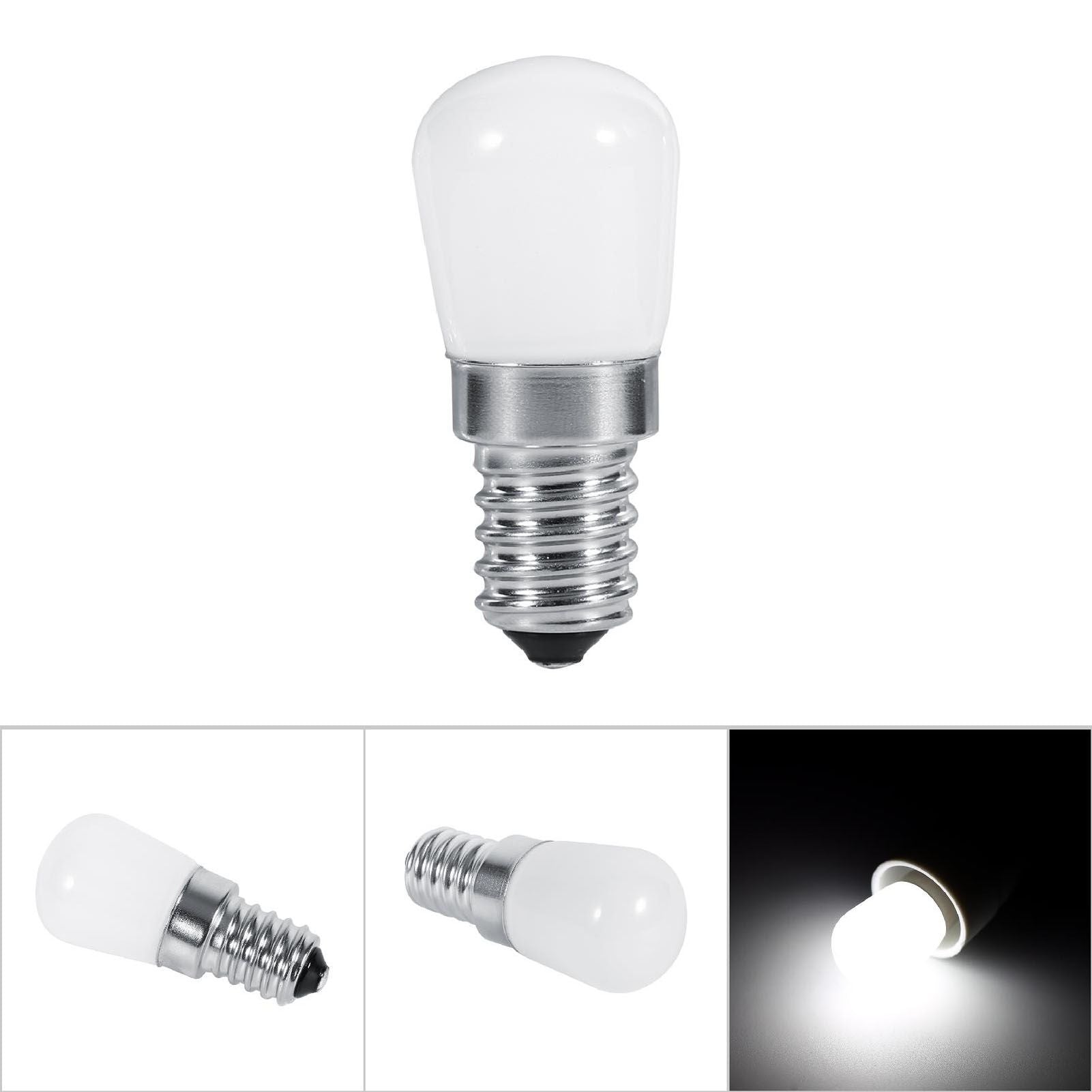 E14 Type 1.5W SMD 2835 Mini Refrigerator Freezer LED Light Lamp Bulb (110V Cool White)