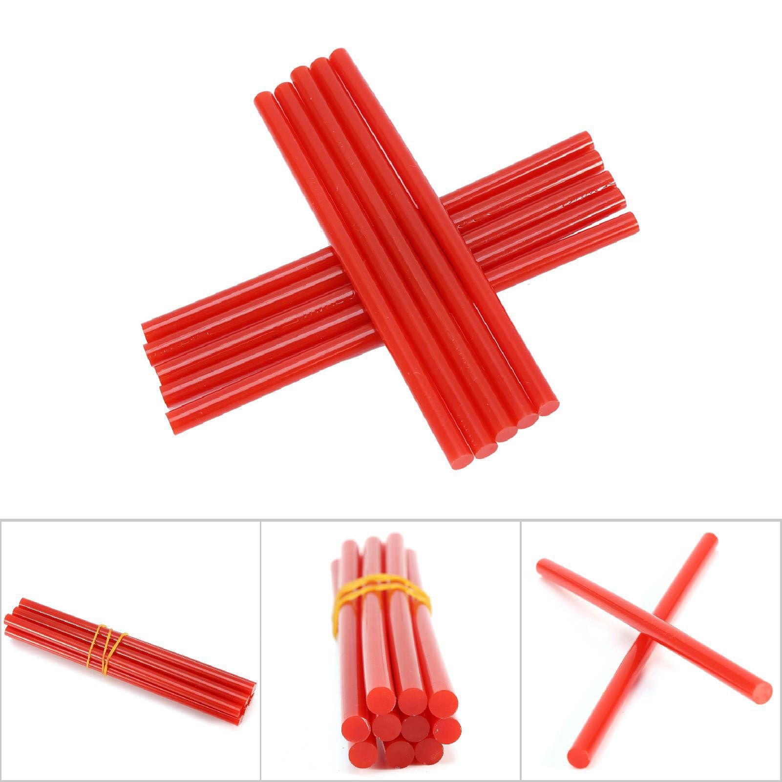 10pcs set 7 * 150mm Colorful Hot Melt Glue Adhesive Sticks for 20W Small Power Gun Red