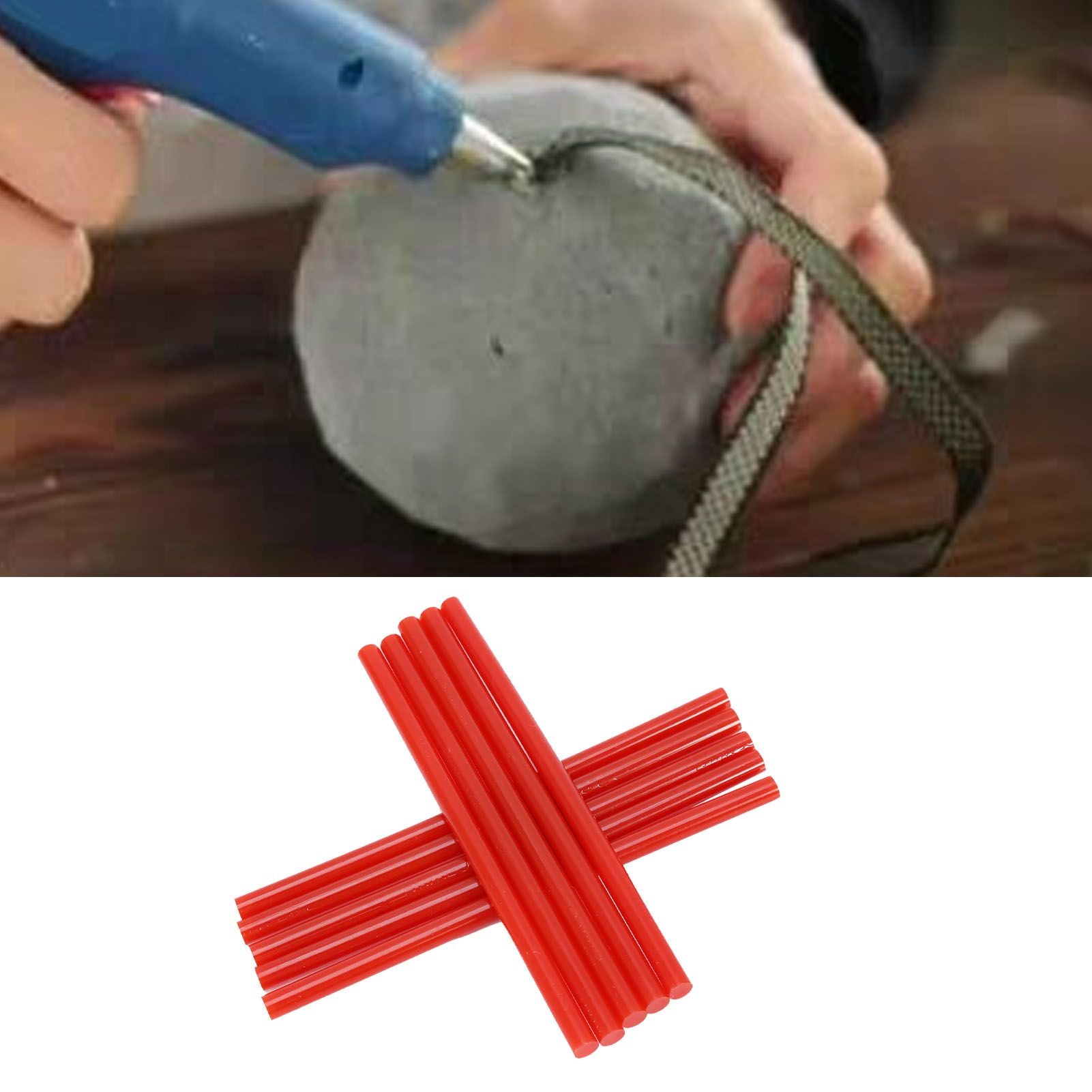 10pcs set 7 * 150mm Colorful Hot Melt Glue Adhesive Sticks for 20W Small Power Gun Red