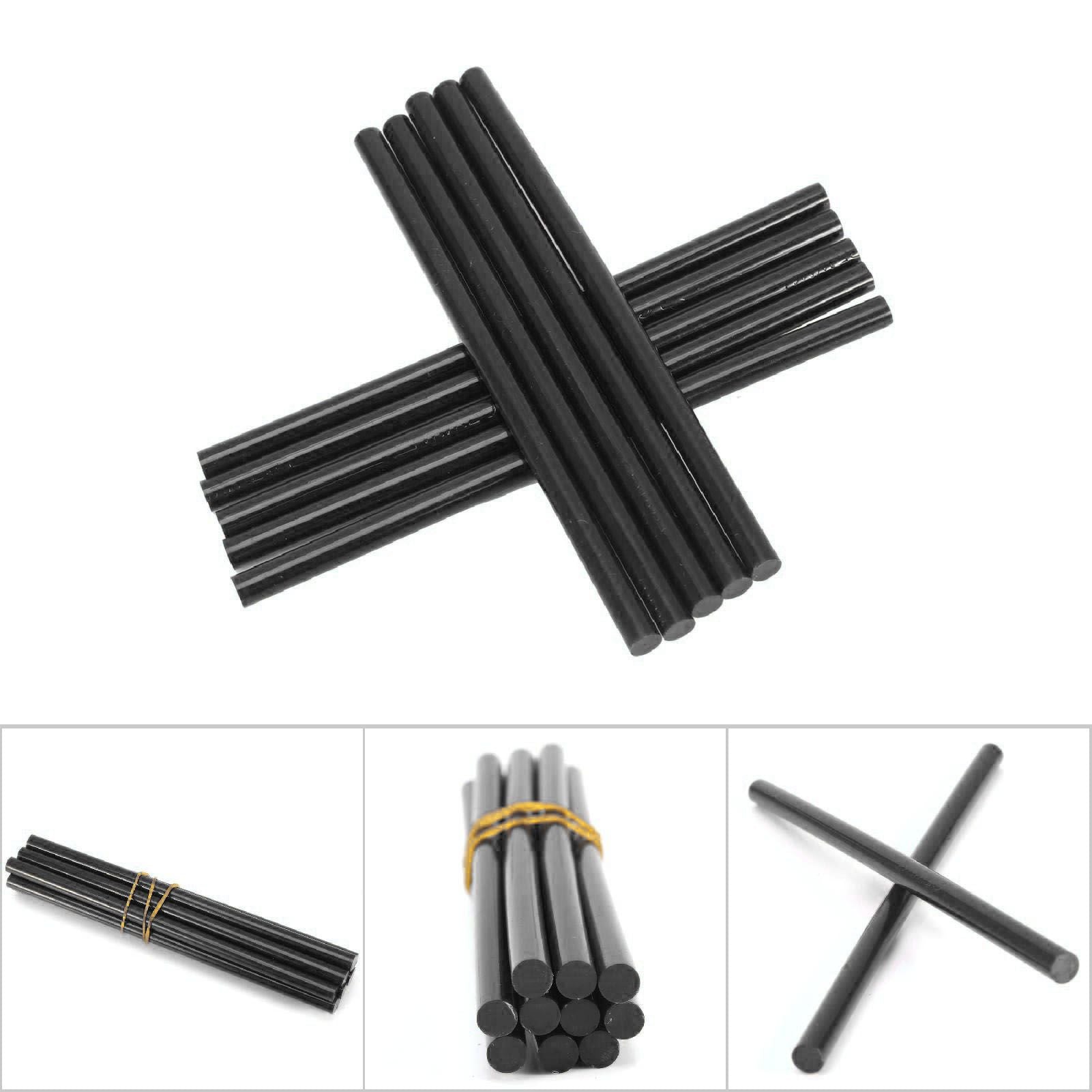 10pcs set 7 * 150mm Colorful Hot Melt Glue Adhesive Sticks for 20W Small Power Gun Black