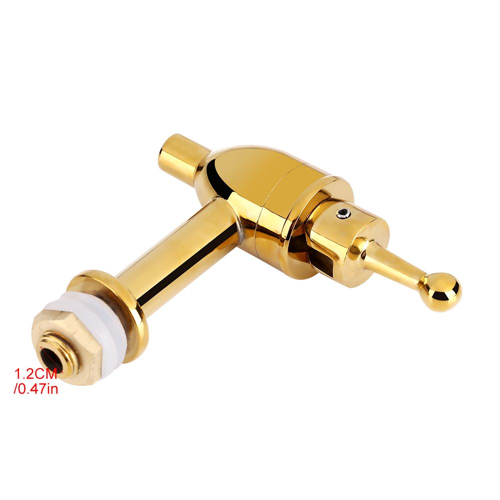 Copper Faucet Tap Wine Beer Barrel Beverage Drink Dispenser Replacement Spigot Golden(1.2 cm)