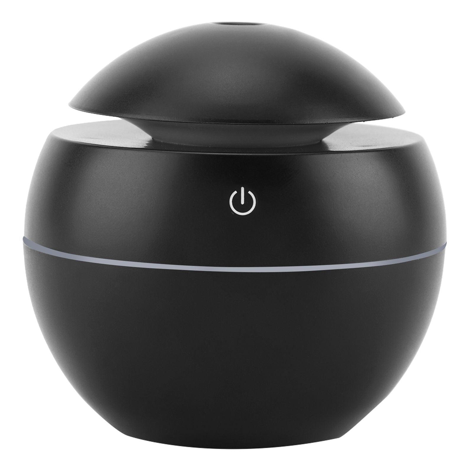USB Essential LED Touch Aroma Ultrasonic Humidifier Oil Diffuser Air Purifier Black