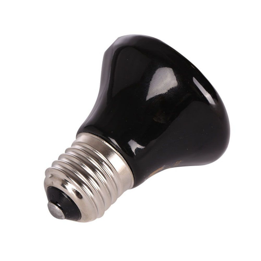 2 Pcs Reptile Heat Lamp 7x7x6cm Pets Warming Health Care Mini Ceramic Heat Emitter 220V 100W