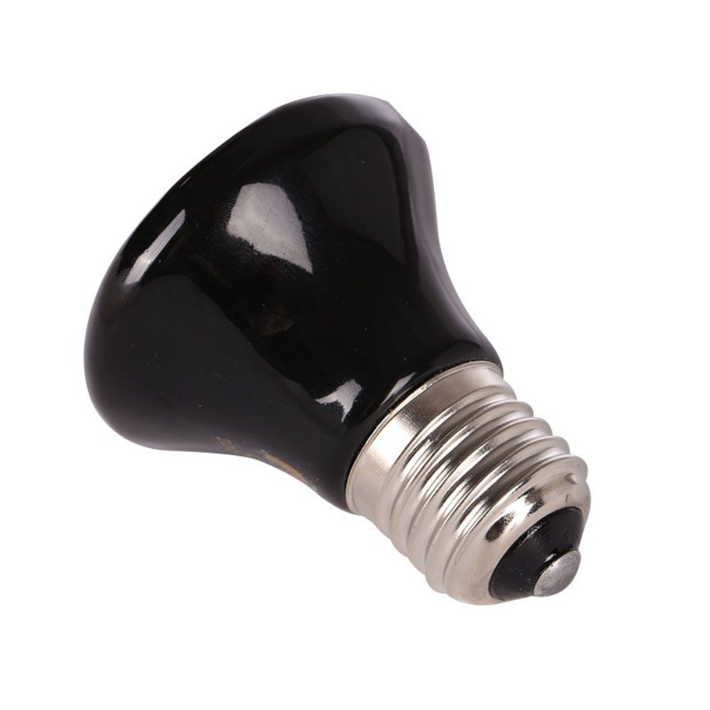 2 Pcs Reptile Heat Lamp 7x7x6cm Pets Warming Health Care Mini Ceramic Heat Emitter 220V 25W