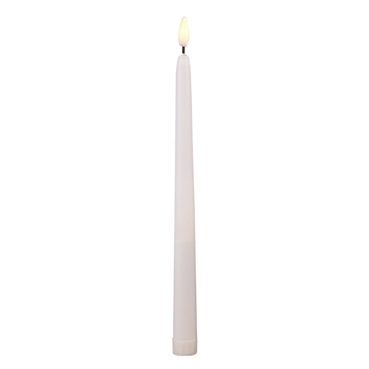 6pcs Flameless Taper Candles Plastic LED Candlesticks Battery Operated 3D Wick for Wedding Party Home Warm White Flickering