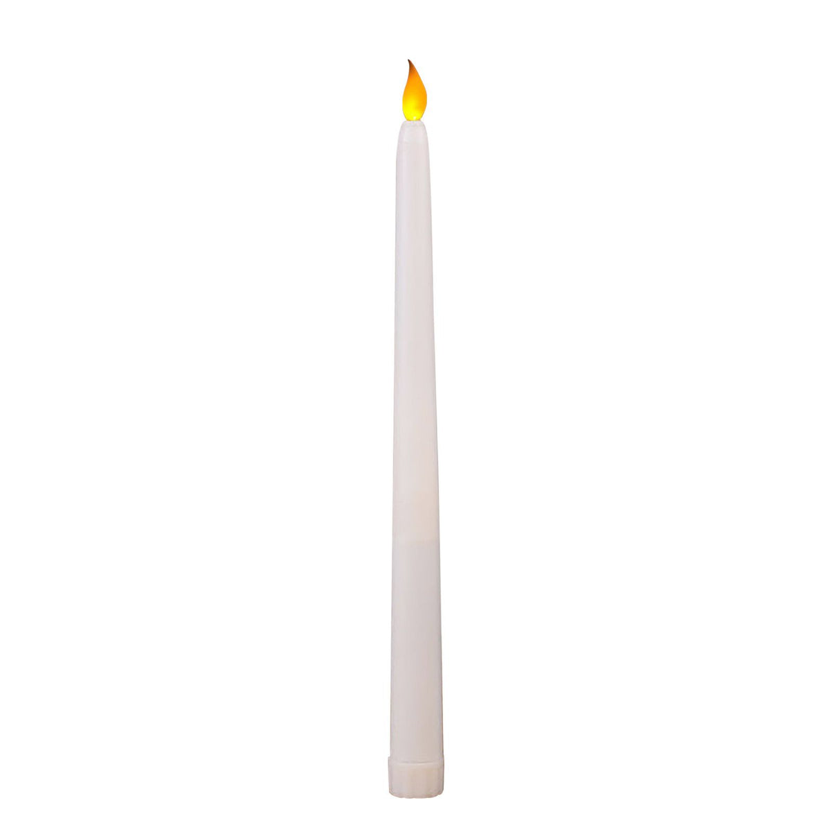 6pcs Flameless Taper Candles Plastic LED Candlesticks Battery Operated 3D Wick for Wedding Party Home Yellow Flickering