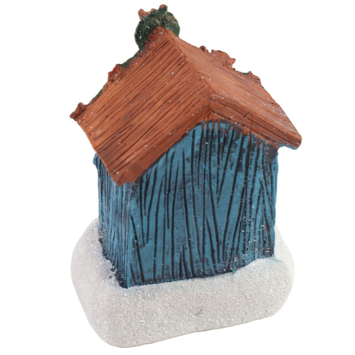 Xmas House Ornament Resin Xmas Scene House Miniature Decorative Small House Buildings for Home Collection Decor