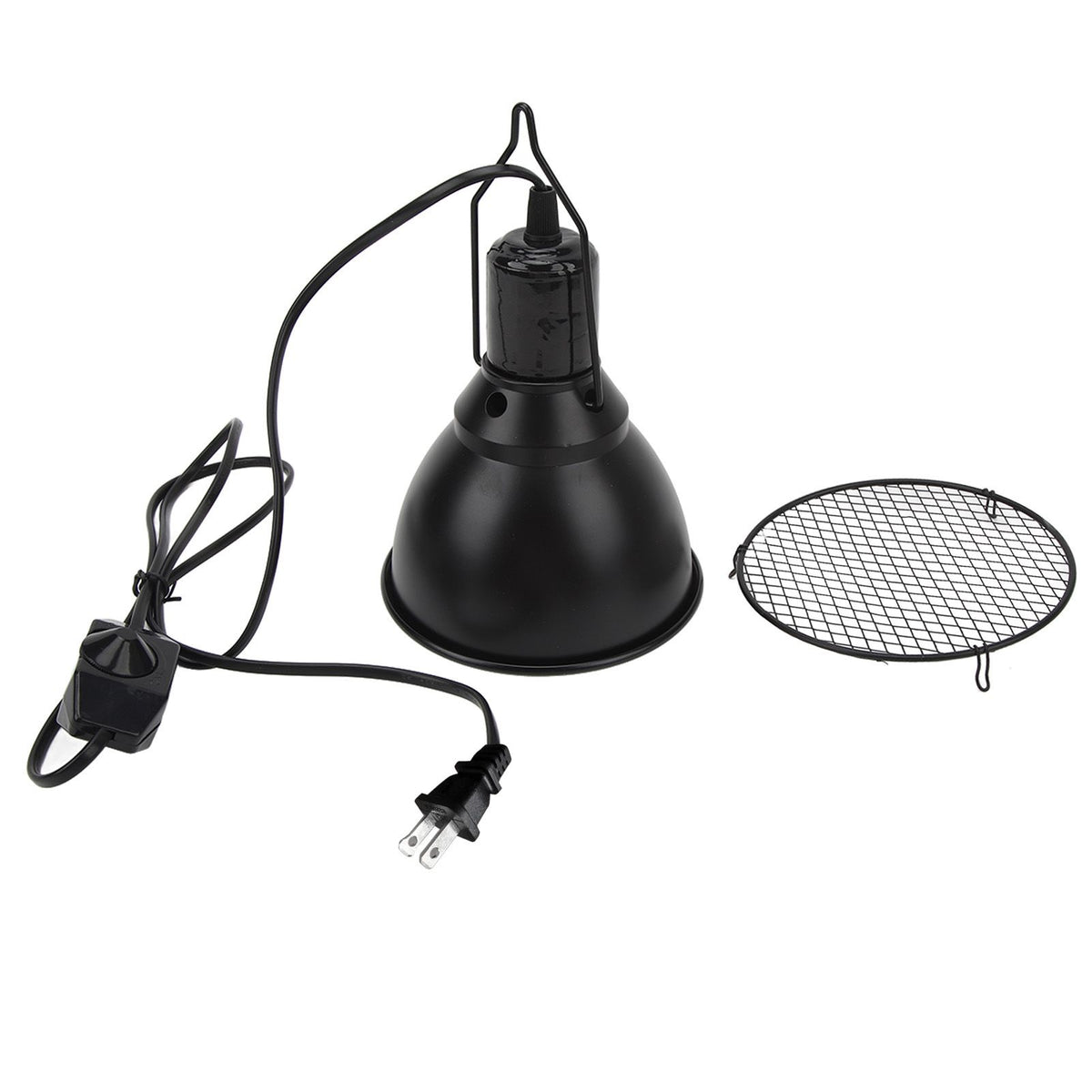 Reptile Light Fixture Simulation Lighting E27 Socket Reptile Lamp Fixture for UVA UVB Bulb Basking Heat Bulb US Plug 120V