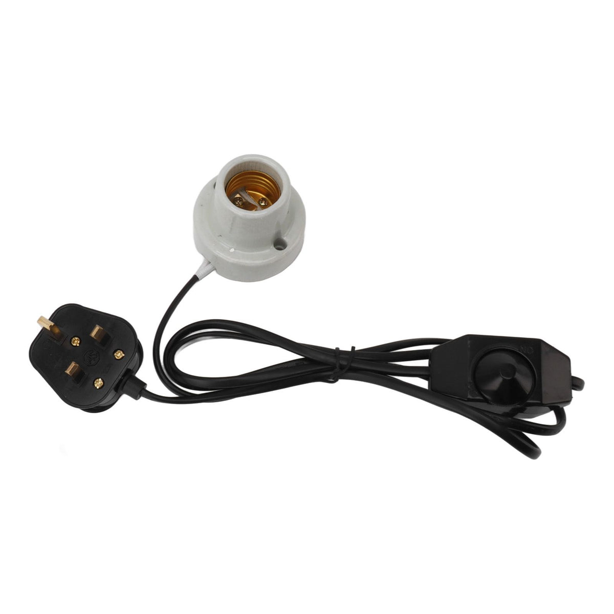 Reptile Ceramic Heat Lamp Holder Professional E27 Socket Reptile Heat Light Fixture Holder for Lizard Turtle Tortoise UK Plug 250V