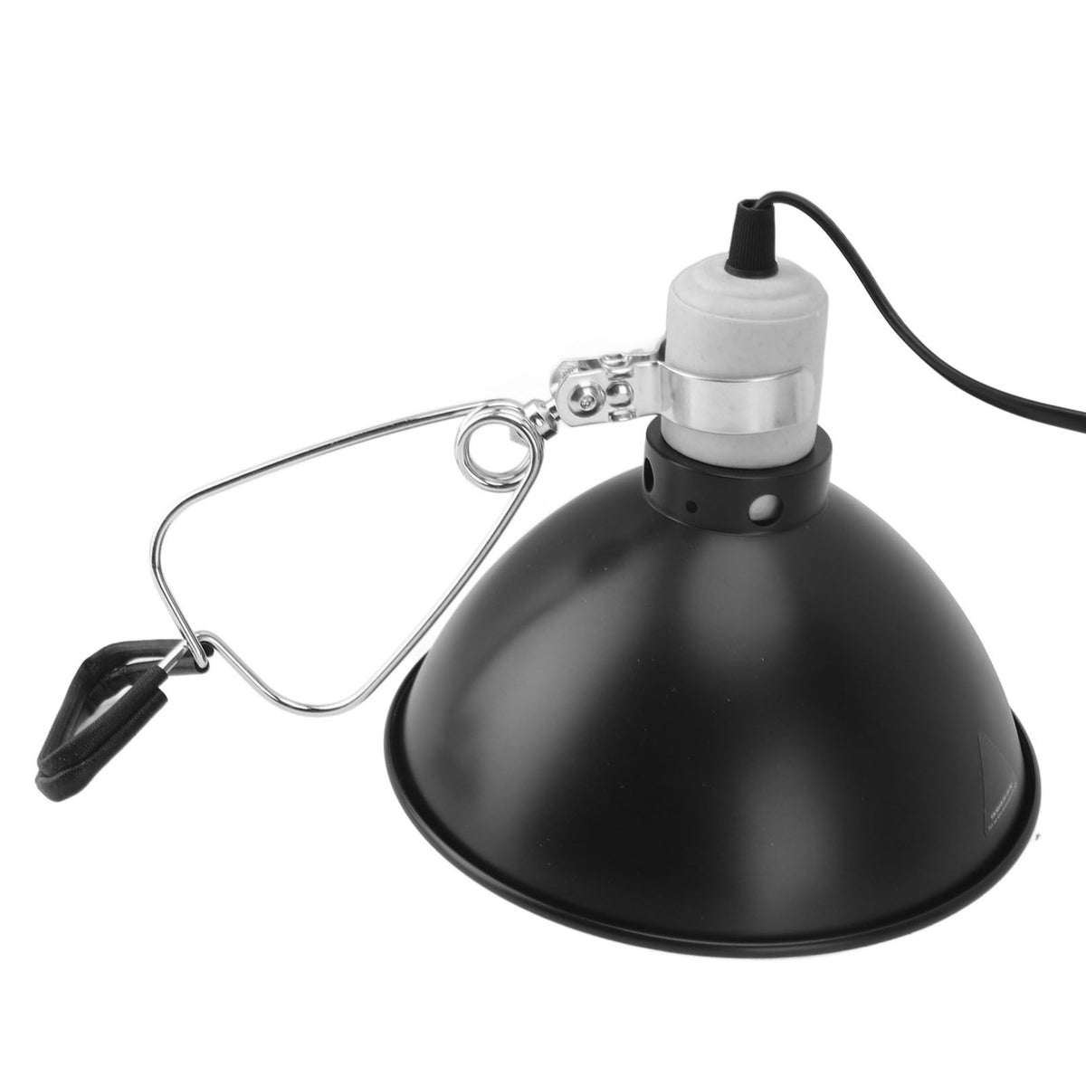Reptile Heat Lamp Fixture 300W with Fireproof Shade Stainless Steel Construction UVB UVA Pet Heat Lamp for Lizards Turtles Snakes EU Plug 220V