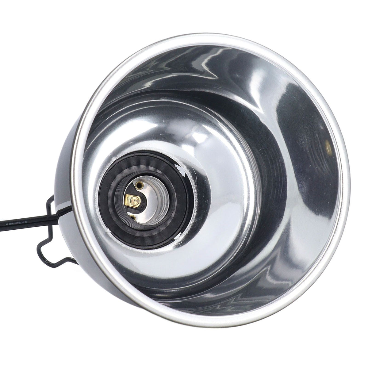 Reptile Heat Lamp Deep Dome Aluminium 250W E27 Reptile Light Fixture for Turtles Lizard Terrarium