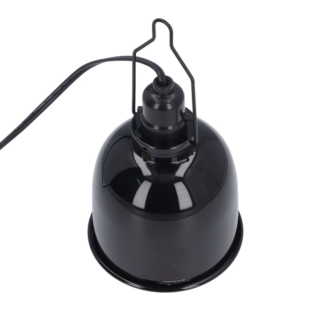 Reptile Heat Lamp Deep Dome Aluminium 250W E27 Reptile Light Fixture for Turtles Lizard Terrarium