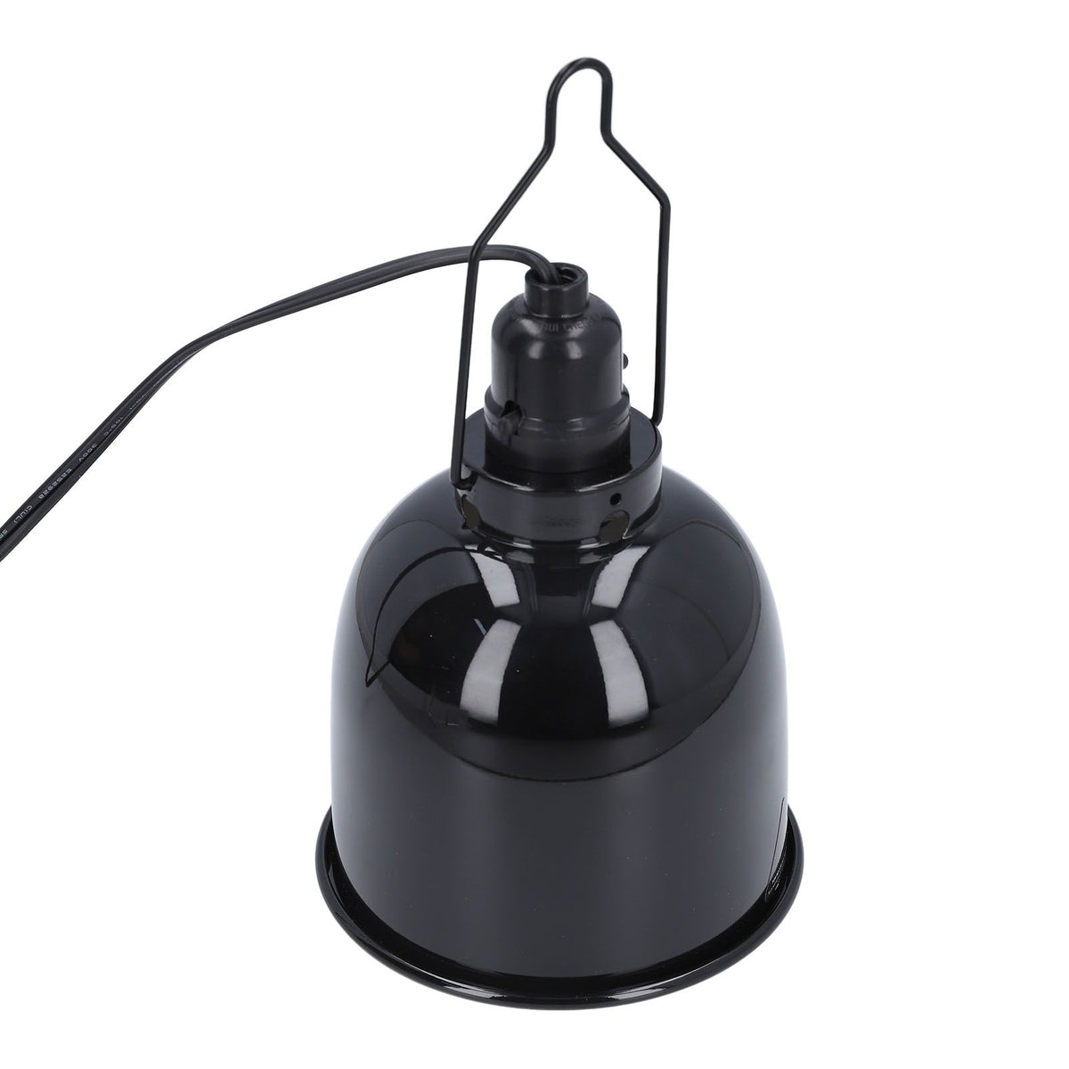 Reptile Heat Lamp Deep Dome Aluminium 250W E27 Reptile Light Fixture for Turtles Lizard Terrarium