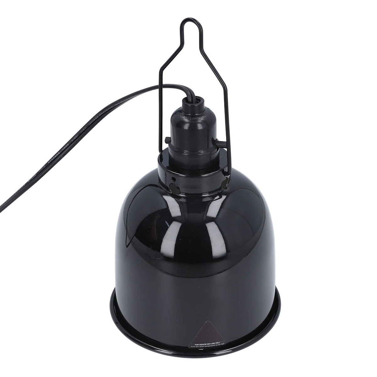 Reptile Heat Lamp Deep Dome Aluminium 250W E27 Reptile Light Fixture for Turtles Lizard Terrarium