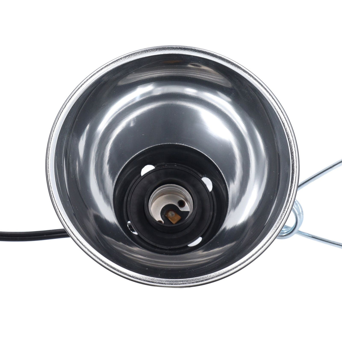 Reptile Light Fixture 250W Aluminum Versatile Reptile Deep Dome Fixture Heat Lamp Fixture for E26 UVA UVB Bulb