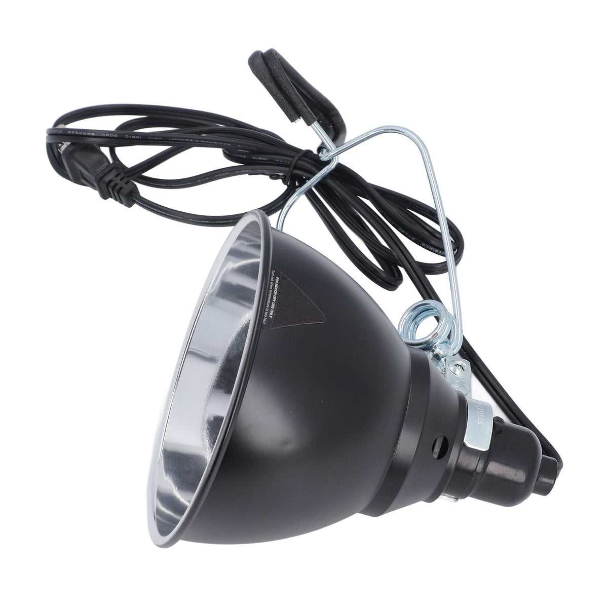 Reptile Light Fixture 250W Aluminum Versatile Reptile Deep Dome Fixture Heat Lamp Fixture for E26 UVA UVB Bulb