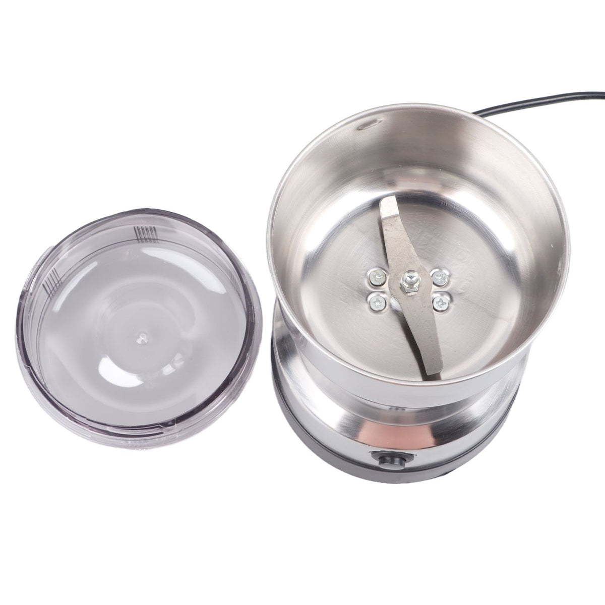 Small Electric Grinder Efficient Grinding Silver Multifunction Portable Coffee Bean Milling Grinder for Daily Use Home